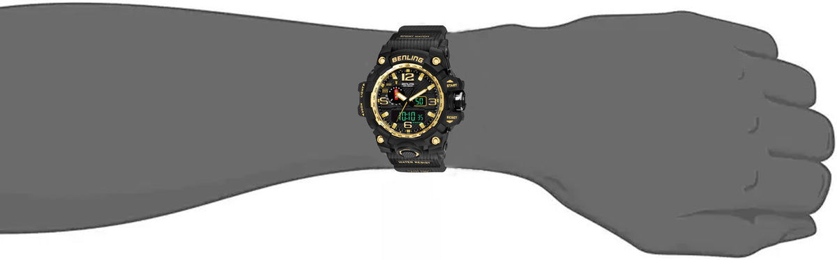 Benling EL Backlight Analog Digital Watch-SKBLANDG-6002 My Store