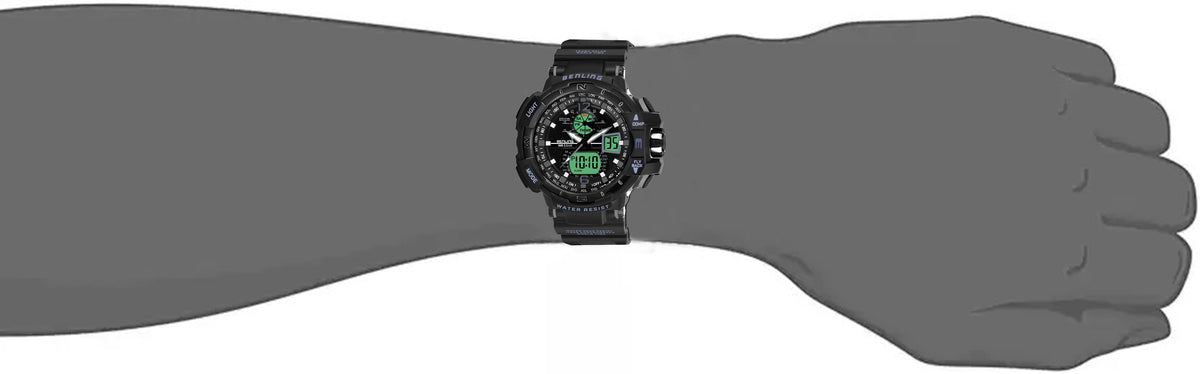 Analog Digital Watch with EL Backlight-SKBLANDG-6003 My Store