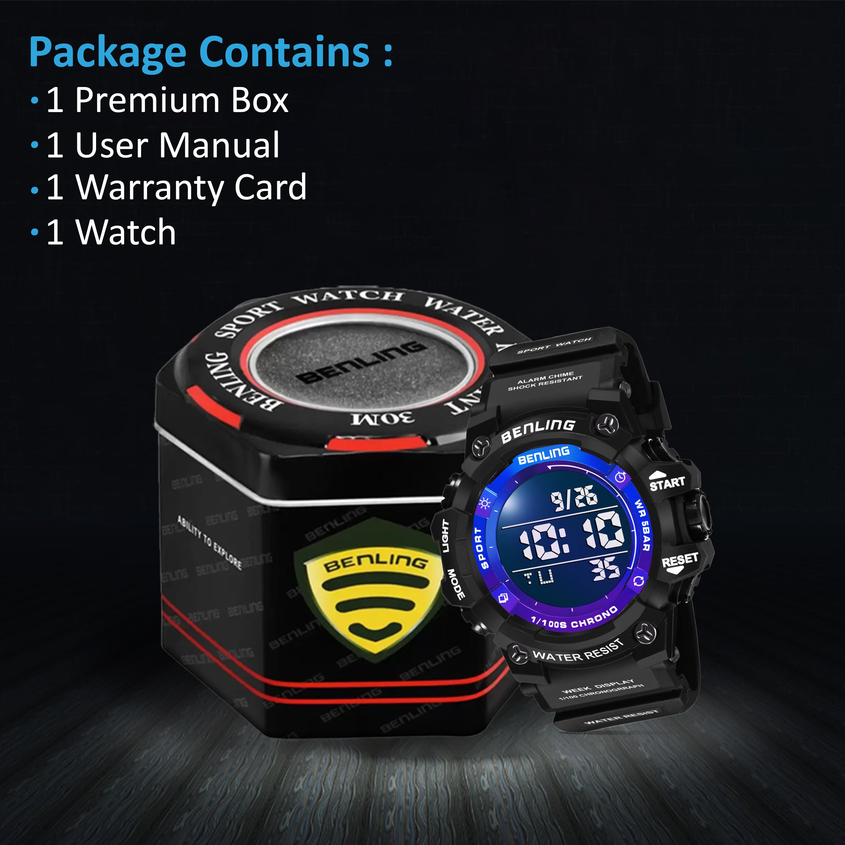 Multifunctional Digital Watch with Stopwatch | Calender | Alarm | Sports – Formal Casual Wear- 6063