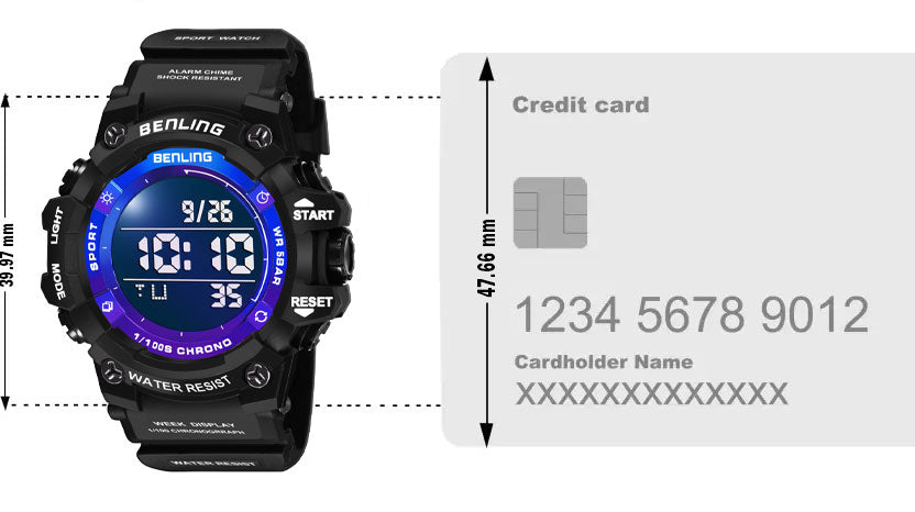 Multifunctional Digital Watch with Stopwatch | Calender | Alarm | Sports – Formal Casual Wear- 6063