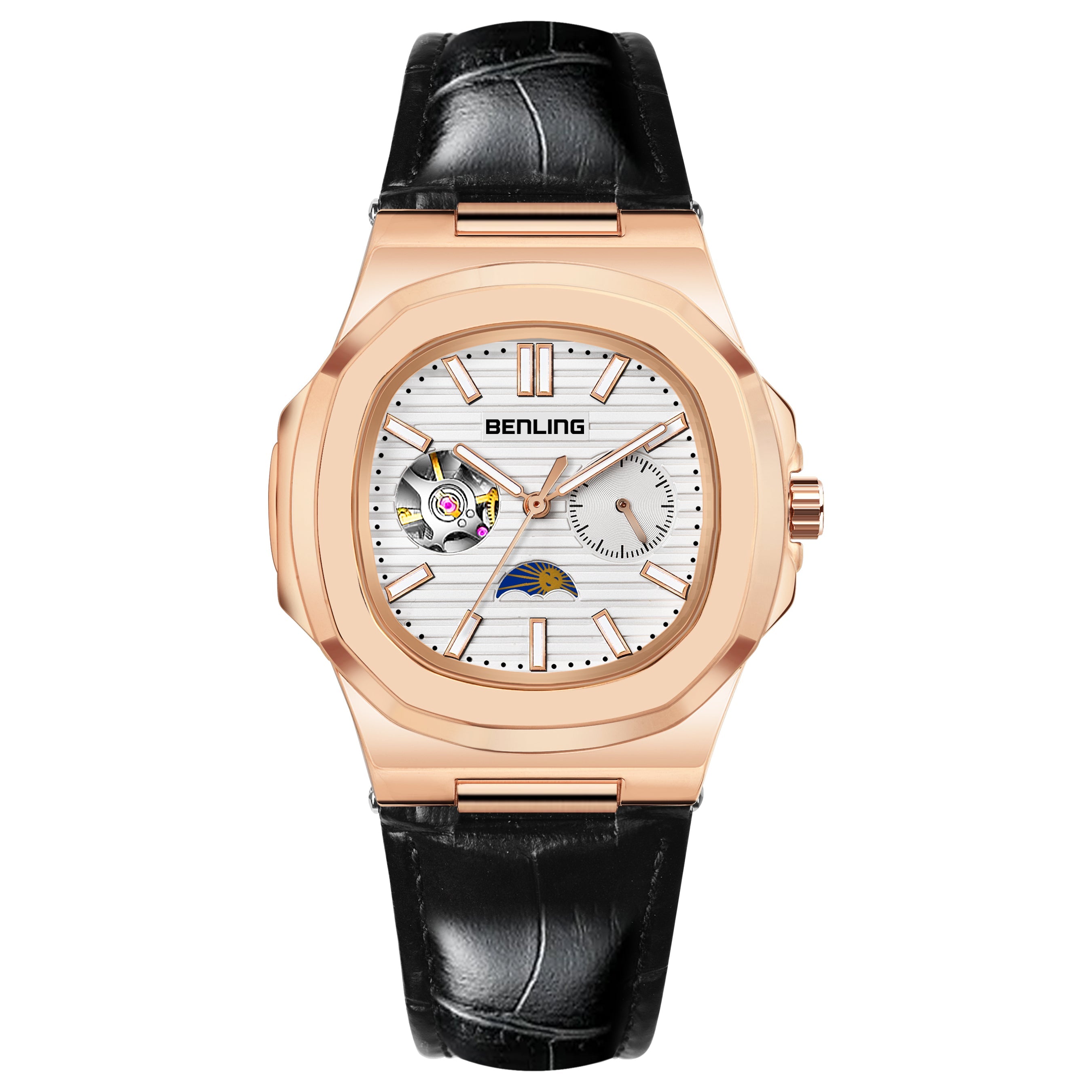 Benling Regalia Series – Open Heart Dial with Moonphase