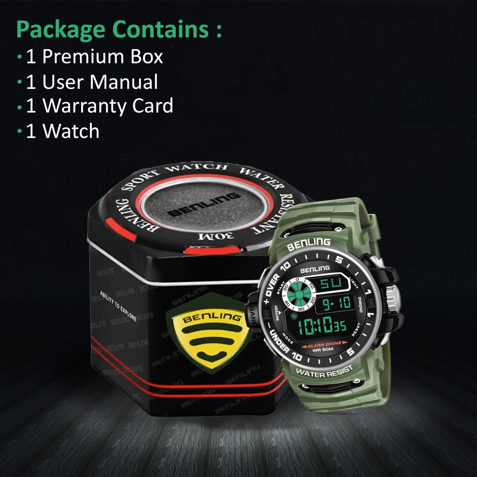 All Day Wearable Digital Watch for men with Stopwatch | Calendar | Alarm | 6057