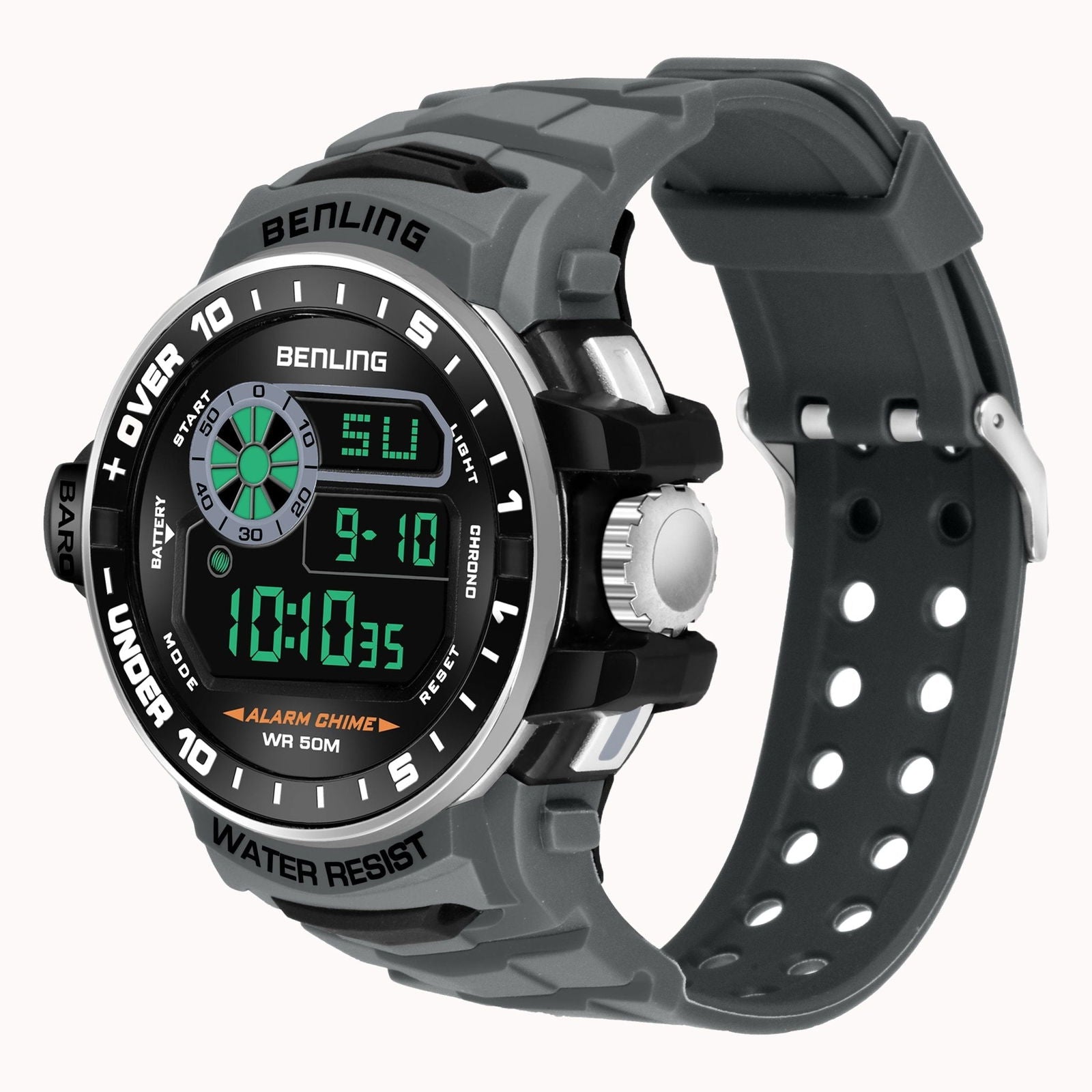 All Day Wearable Digital Watch for men with Stopwatch | Calendar | Alarm | 6057