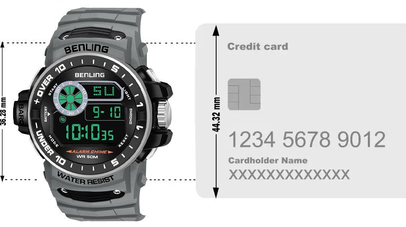 All Day Wearable Digital Watch for men with Stopwatch | Calendar | Alarm | 6057