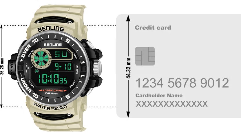 All Day Wearable Digital Watch for men with Stopwatch | Calendar | Alarm | 6057