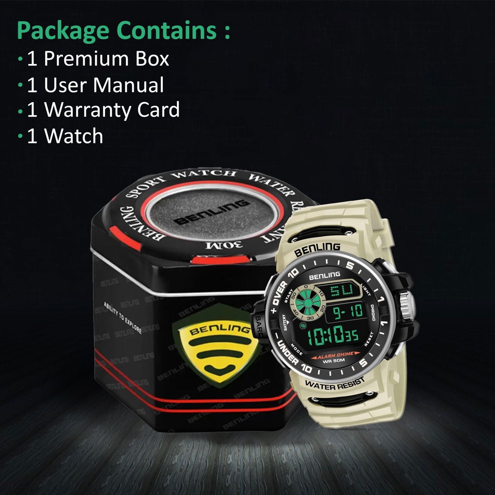 All Day Wearable Digital Watch for men with Stopwatch | Calendar | Alarm | 6057