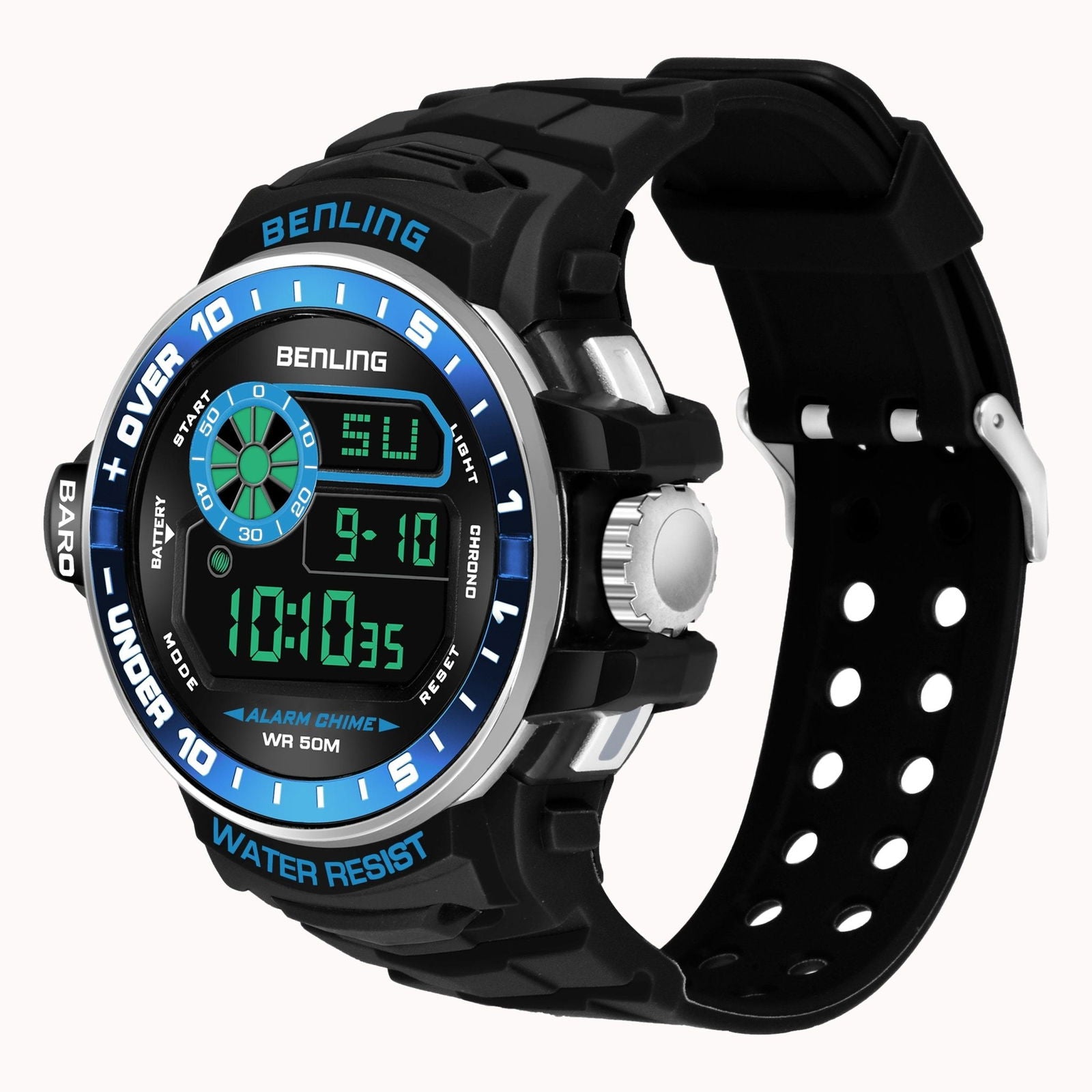 All Day Wearable Digital Watch for men with Stopwatch | Calendar | Alarm | 6057
