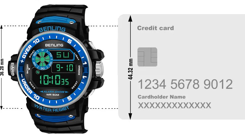 All Day Wearable Digital Watch for men with Stopwatch | Calendar | Alarm | 6057