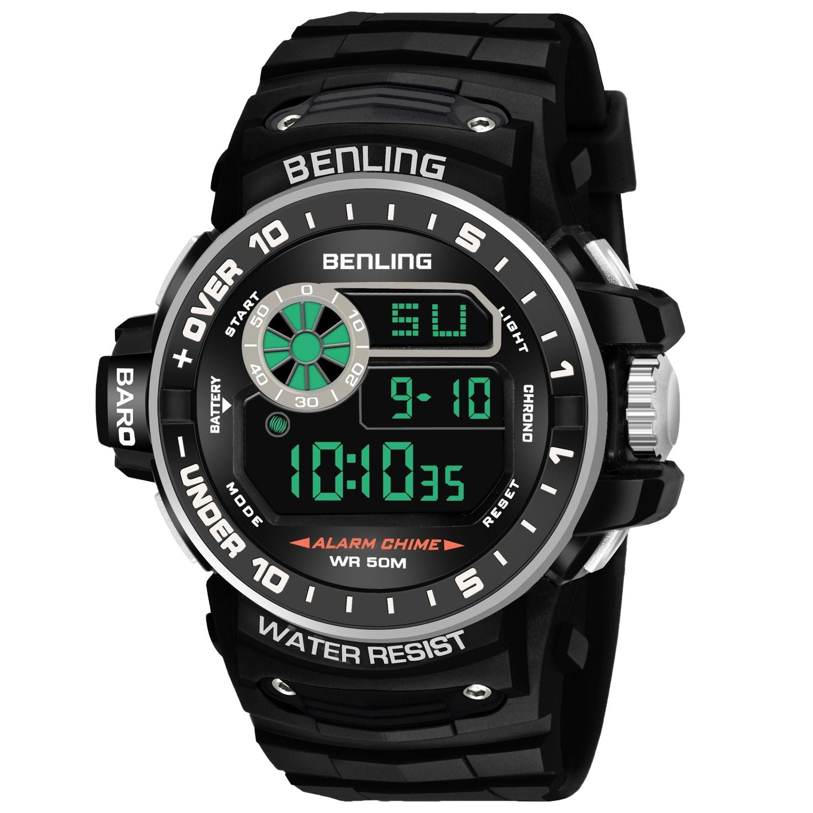 All Day Wearable Digital Watch for men with Stopwatch | Calendar | Alarm | 6057