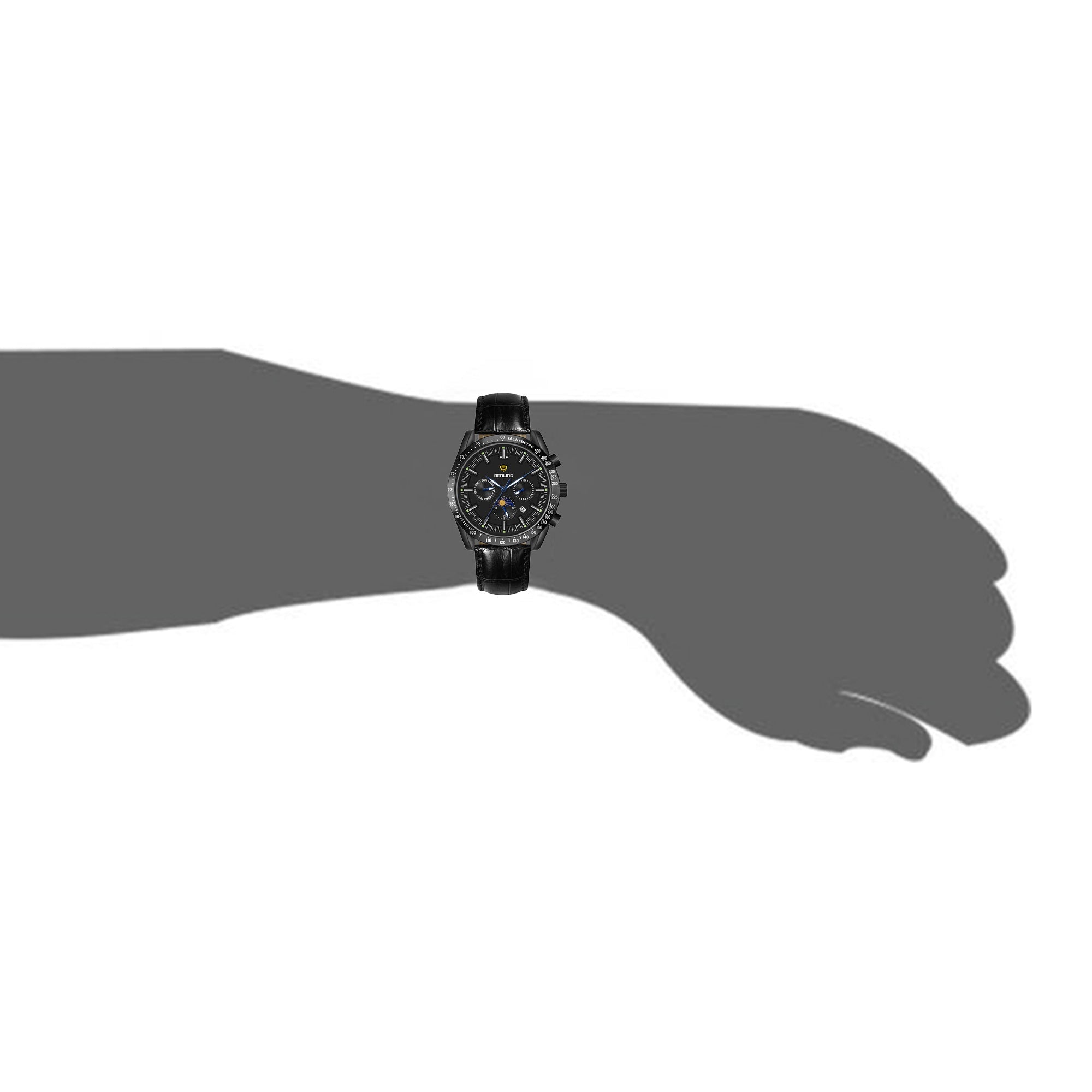Benling Legacy Chrono Automatic Watch for Men with Interchangeable Leather Strap & Stainless Steel Chain –  A Masterpiece of Mechanical Precision