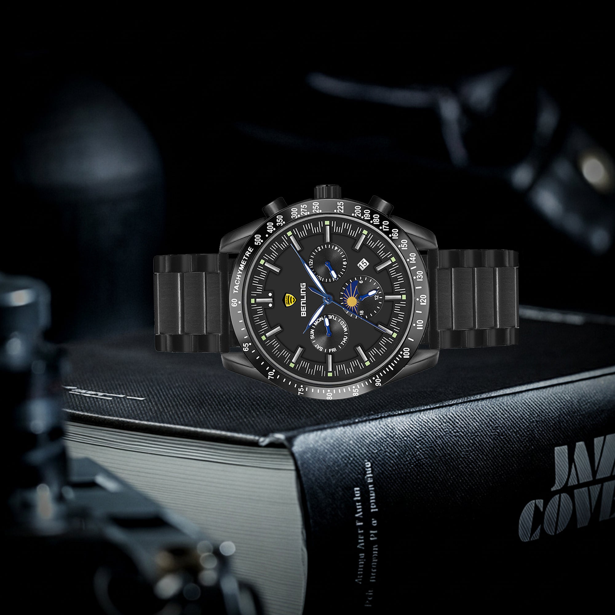 Benling Legacy Chrono Automatic Watch for Men Analog Watch - For Men |with Stainless Steel Chain – A Masterpiece of Mechanical Precision