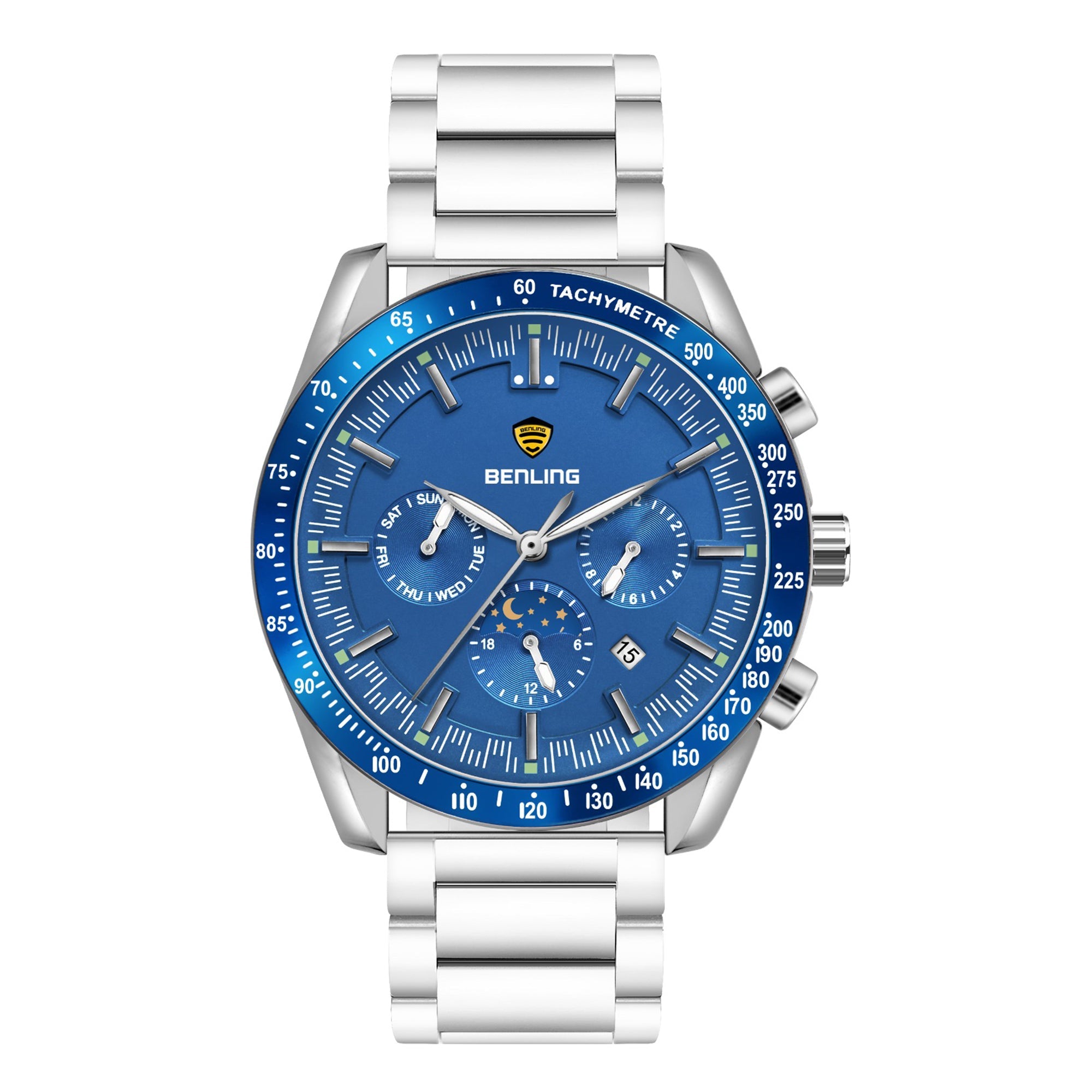 Benling Legacy Chrono Automatic Watch for Men Analog Watch - For Men |with Stainless Steel Chain – A Masterpiece of Mechanical Precision