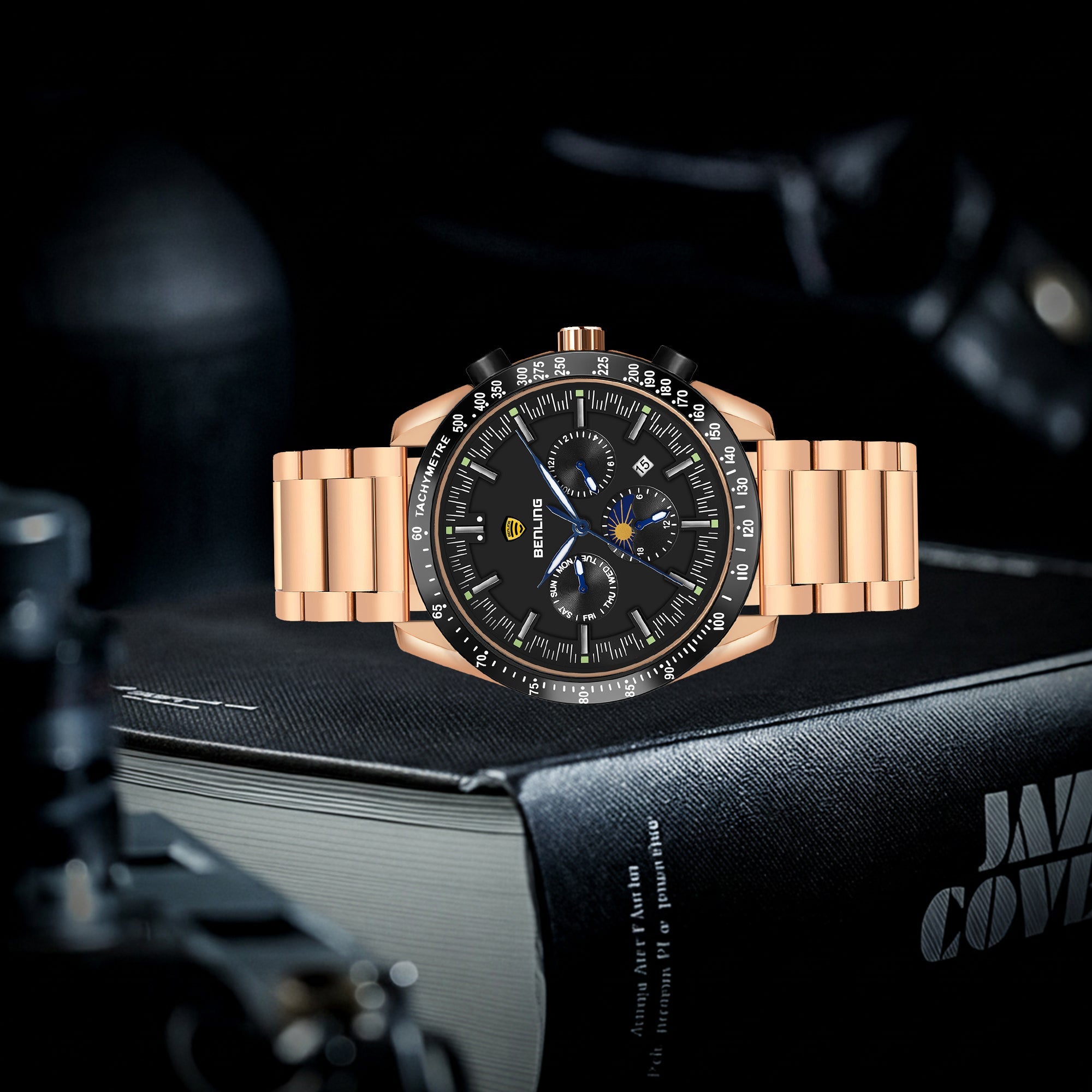 Benling Legacy Chrono Automatic Watch for Men Analog Watch - For Men |with Stainless Steel Chain – A Masterpiece of Mechanical Precision