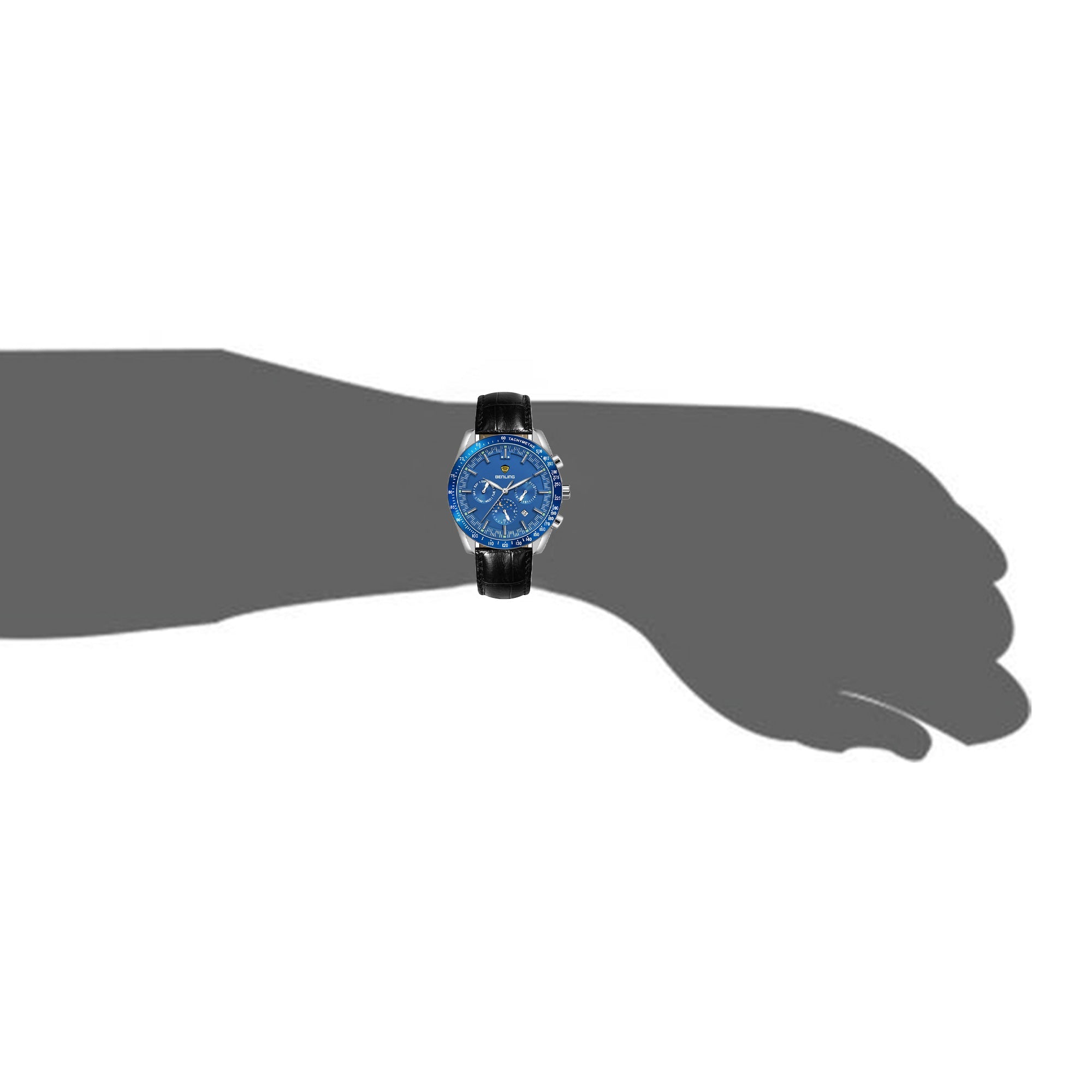 Benling Legacy Chrono Automatic Watch for Men with Interchangeable Leather Strap & Stainless Steel Chain –  A Masterpiece of Mechanical Precision