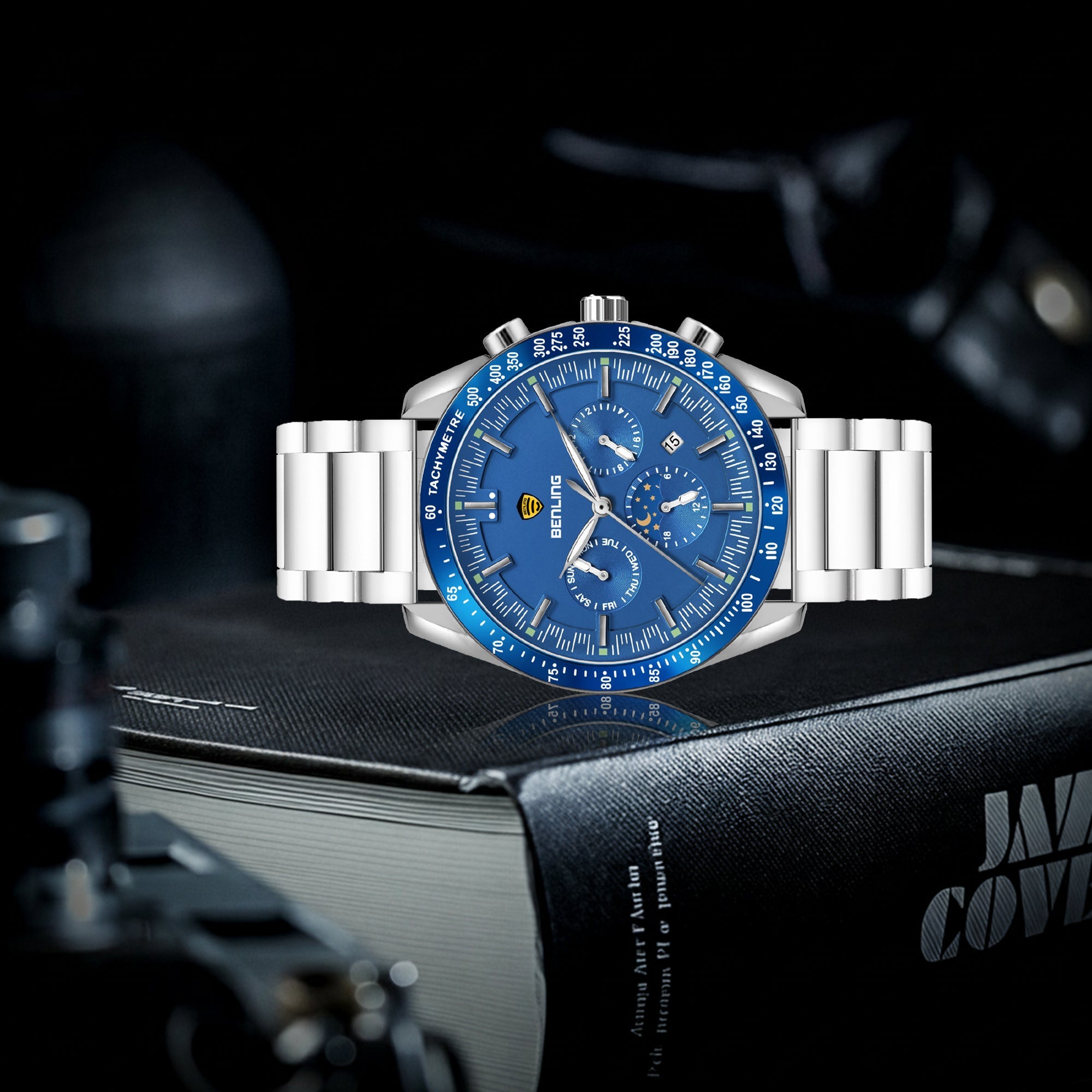 Benling Legacy Chrono Automatic Watch for Men Analog Watch - For Men |with Stainless Steel Chain – A Masterpiece of Mechanical Precision