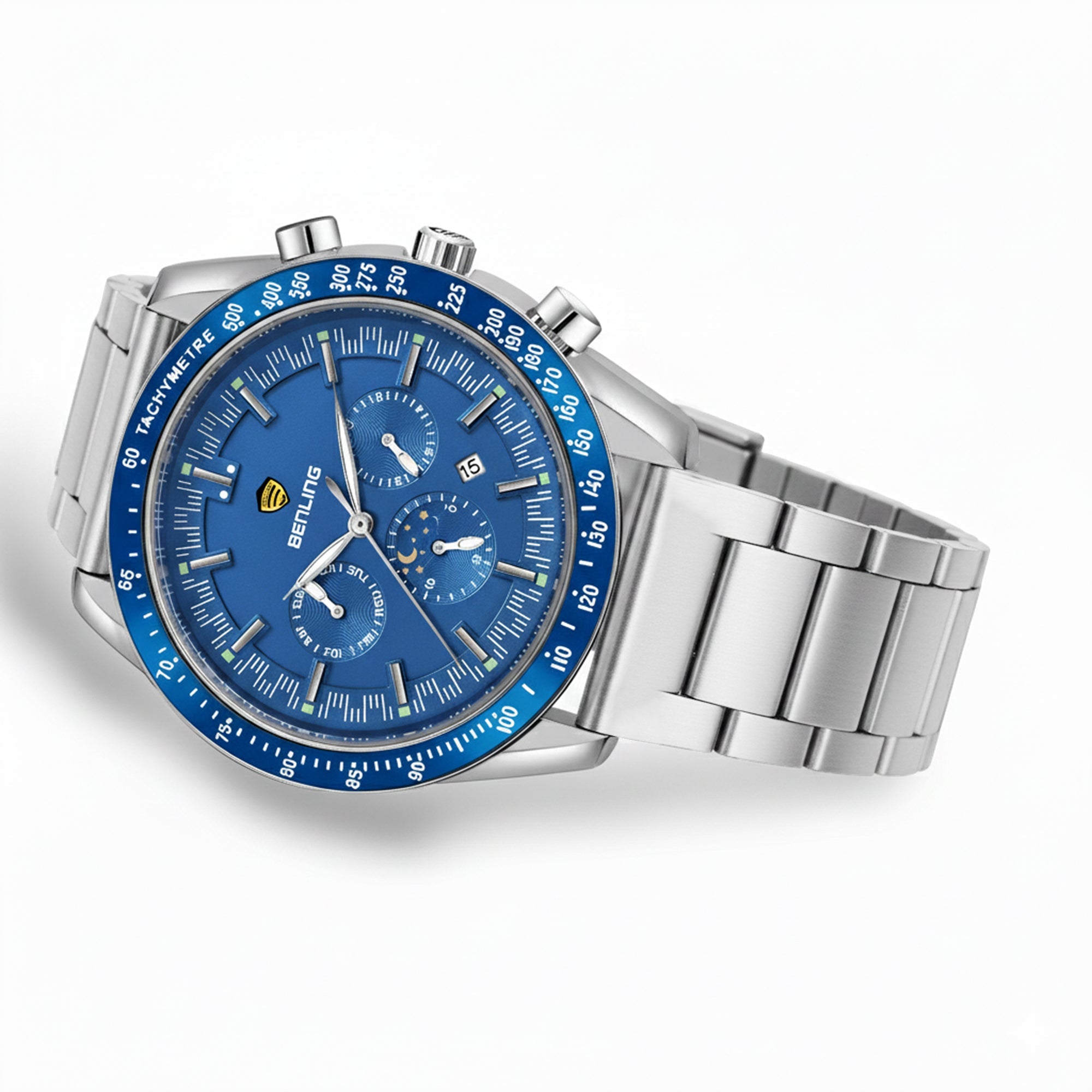 Benling Legacy Chrono Automatic Watch for Men Analog Watch - For Men |with Stainless Steel Chain – A Masterpiece of Mechanical Precision