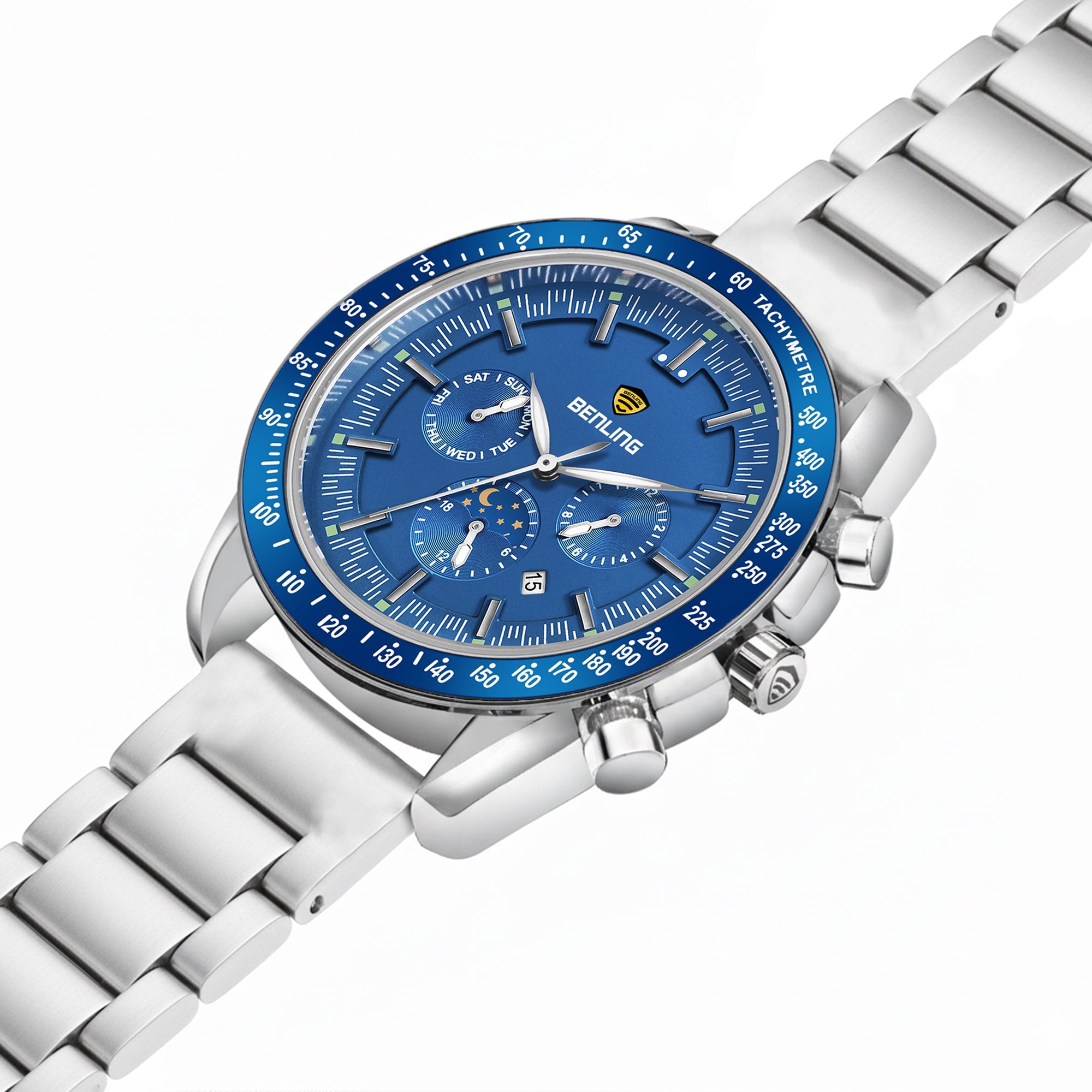 Benling Legacy Chrono Automatic Watch for Men Analog Watch - For Men |with Stainless Steel Chain – A Masterpiece of Mechanical Precision