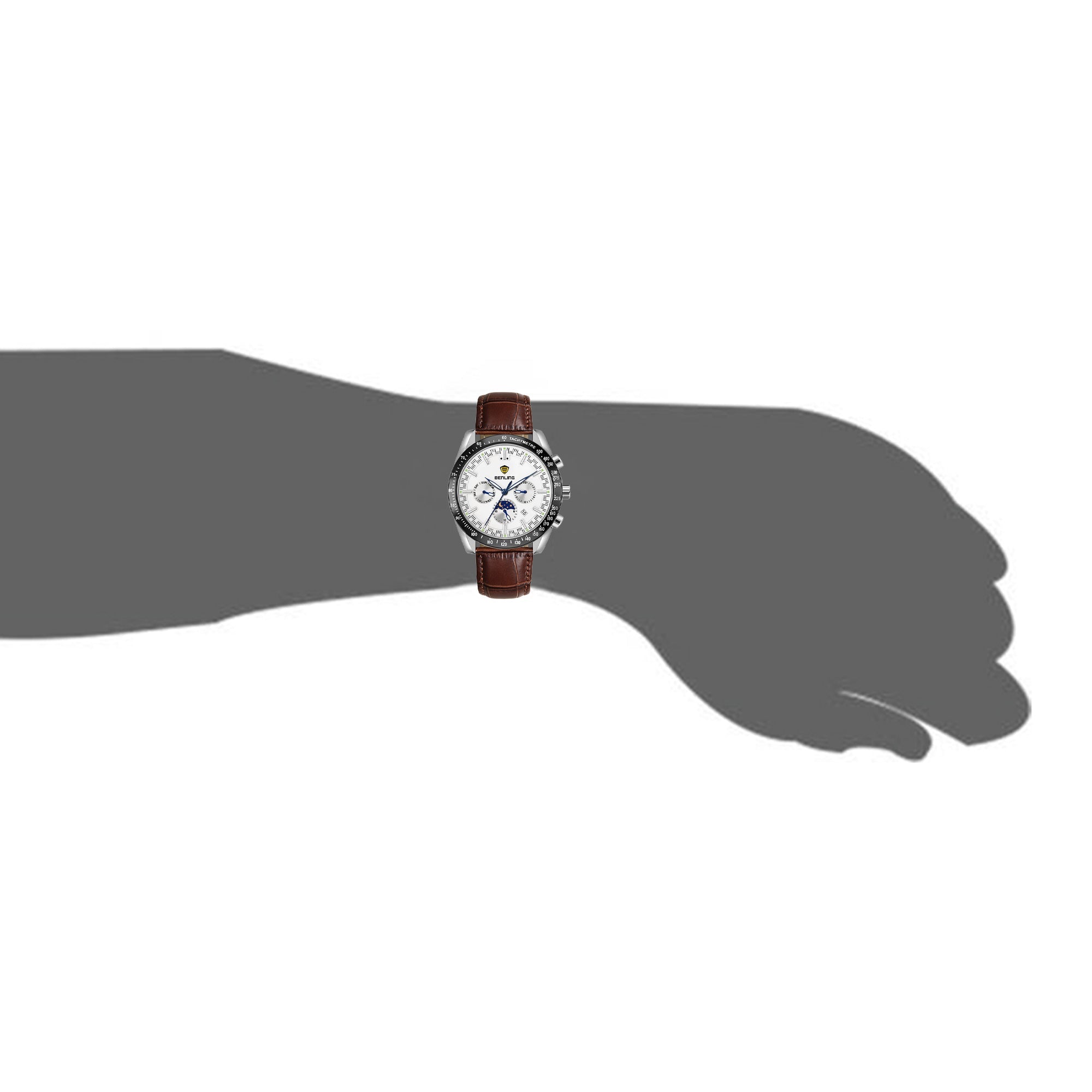 Benling Legacy Chrono Automatic Watch for Men with Interchangeable Leather Strap & Stainless Steel Chain –  A Masterpiece of Mechanical Precision