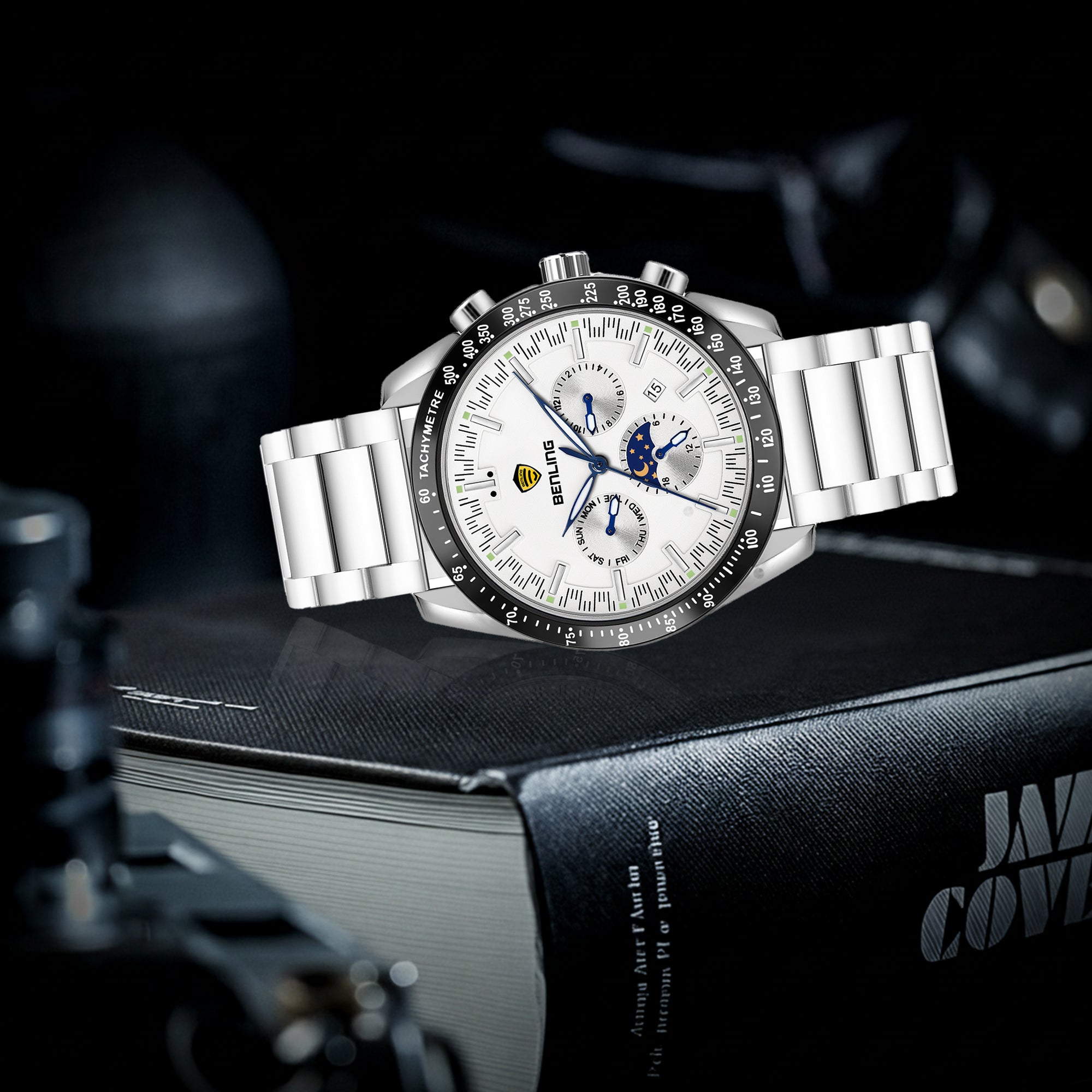 Benling Legacy Chrono Automatic Watch for Men Analog Watch - For Men |with Stainless Steel Chain – A Masterpiece of Mechanical Precision