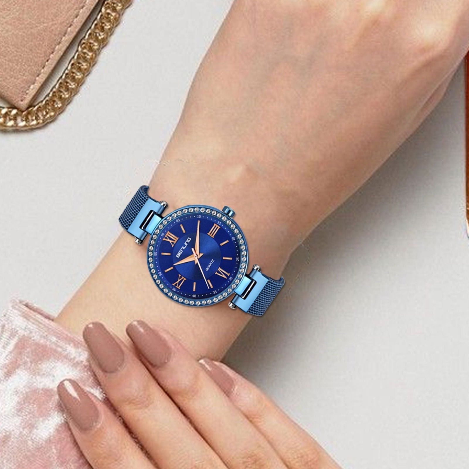 BENLING BL-1023 Long Lasting Plating Stainless Steel Analog Watch For Girls | Women