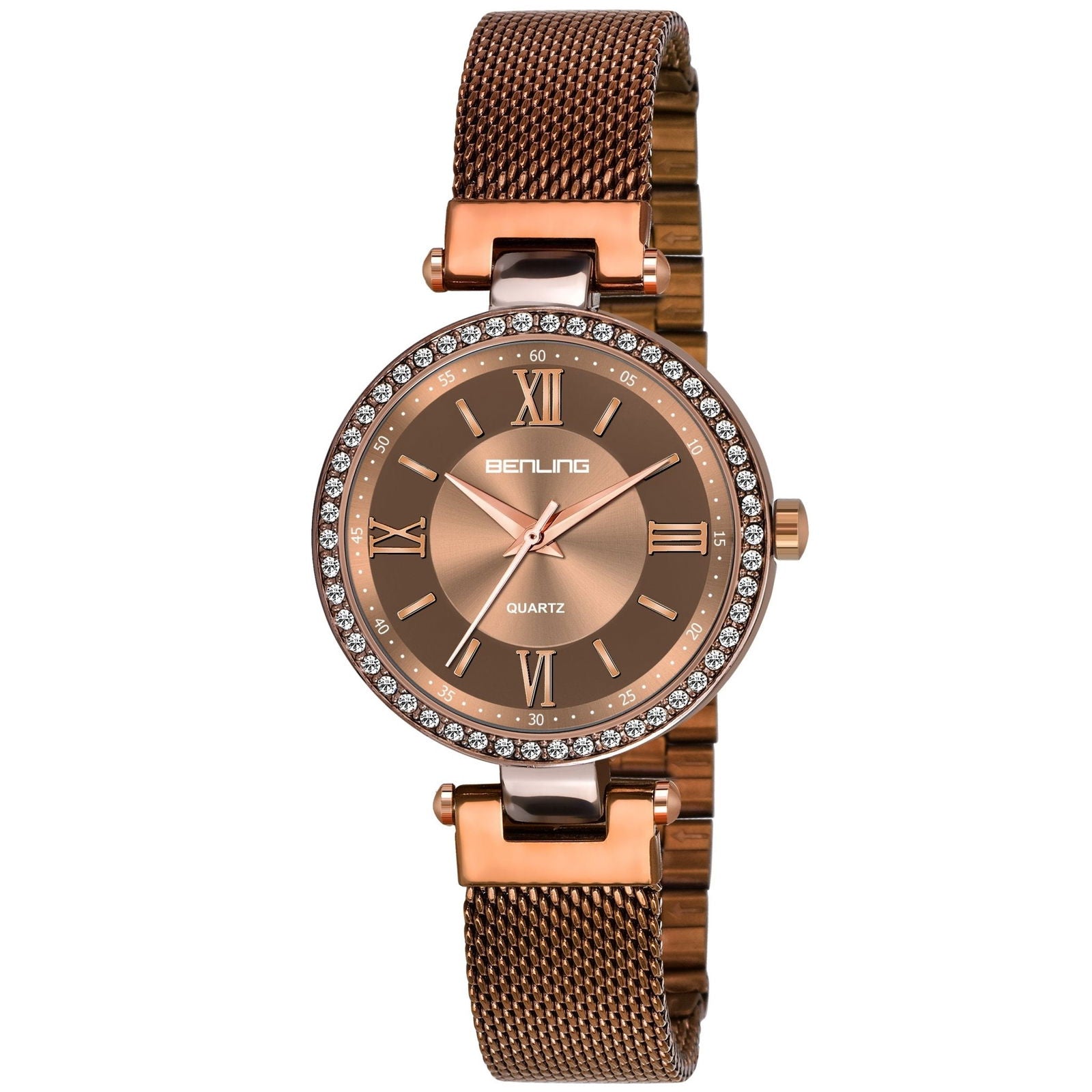 BENLING BL-1023 Long Lasting Plating Stainless Steel Analog Watch For Girls | Women