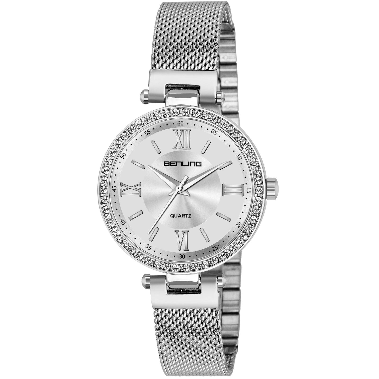 BENLING BL-1023 Long Lasting Plating Stainless Steel Analog Watch For Girls | Women