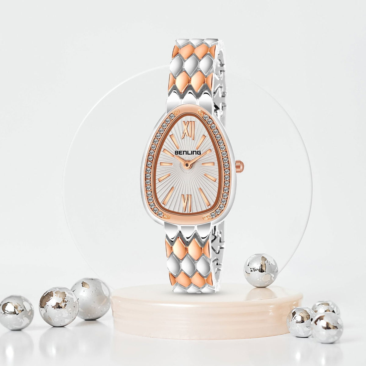 BENLING BL-1032 Allurer Analog Watch with Ion Plating for Women - Benling