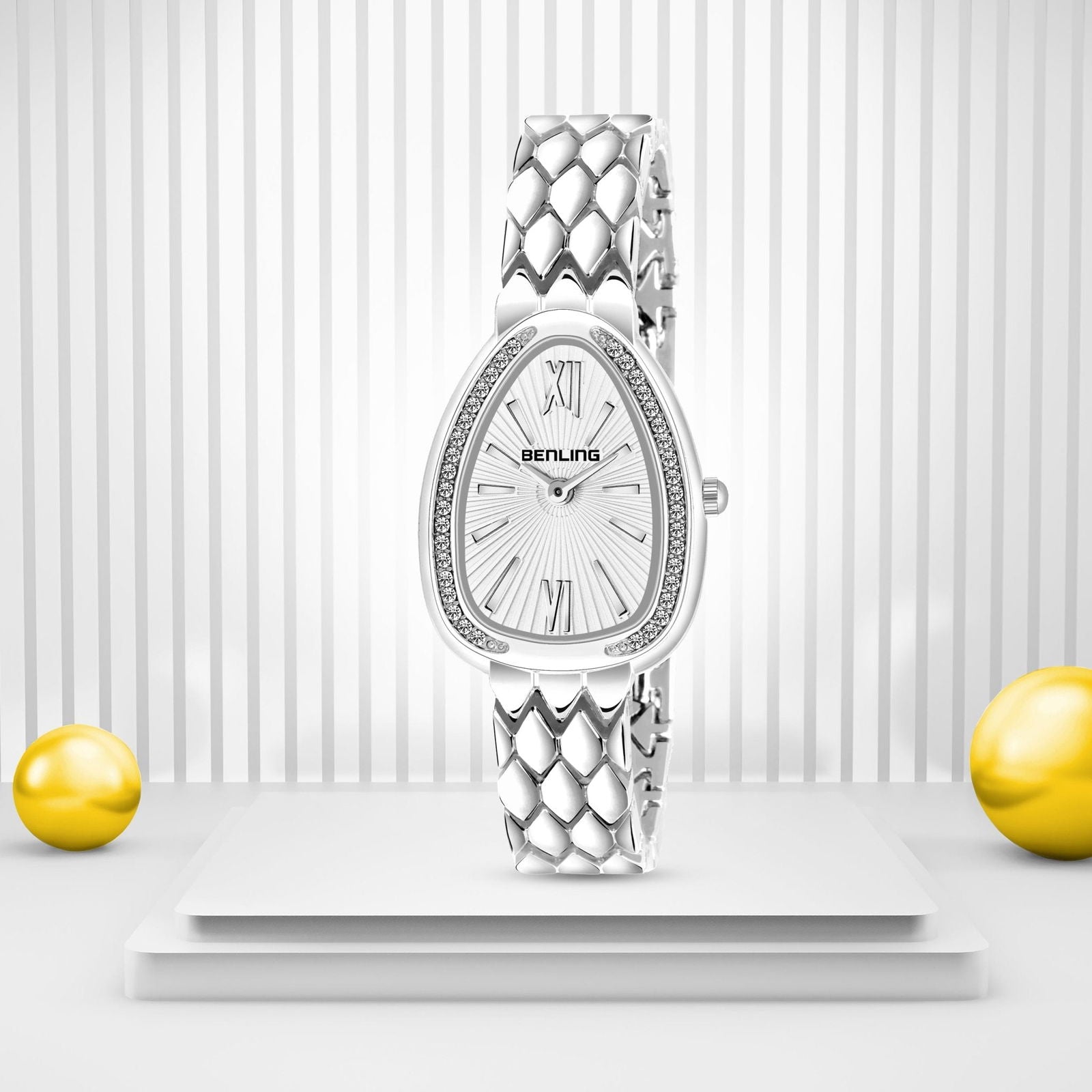 BENLING BL-1032 Allurer Analog Watch with Ion Plating for Women