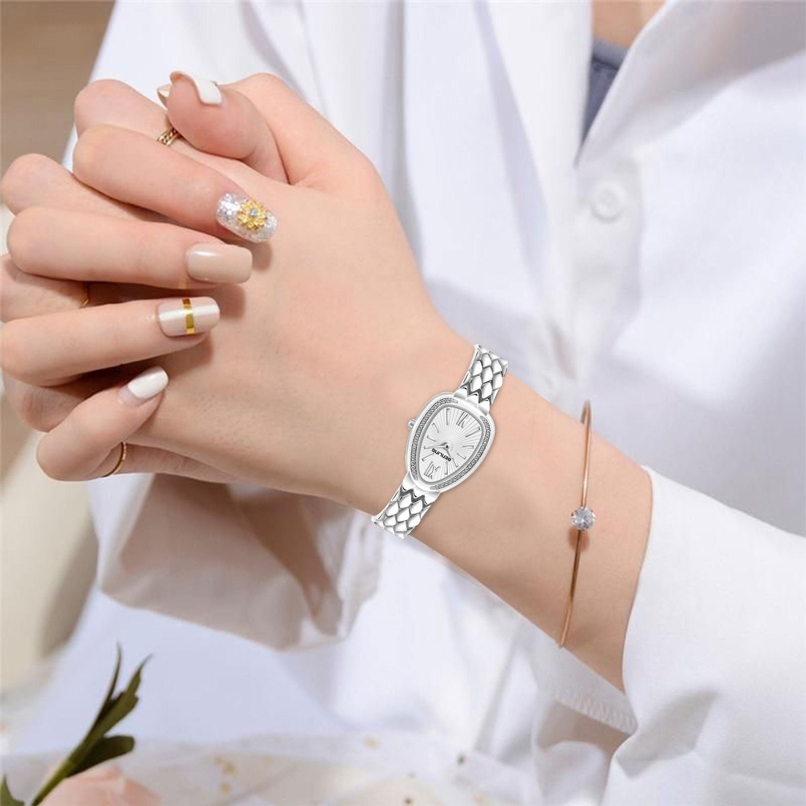 BENLING BL-1032 Allurer Analog Watch with Ion Plating for Women