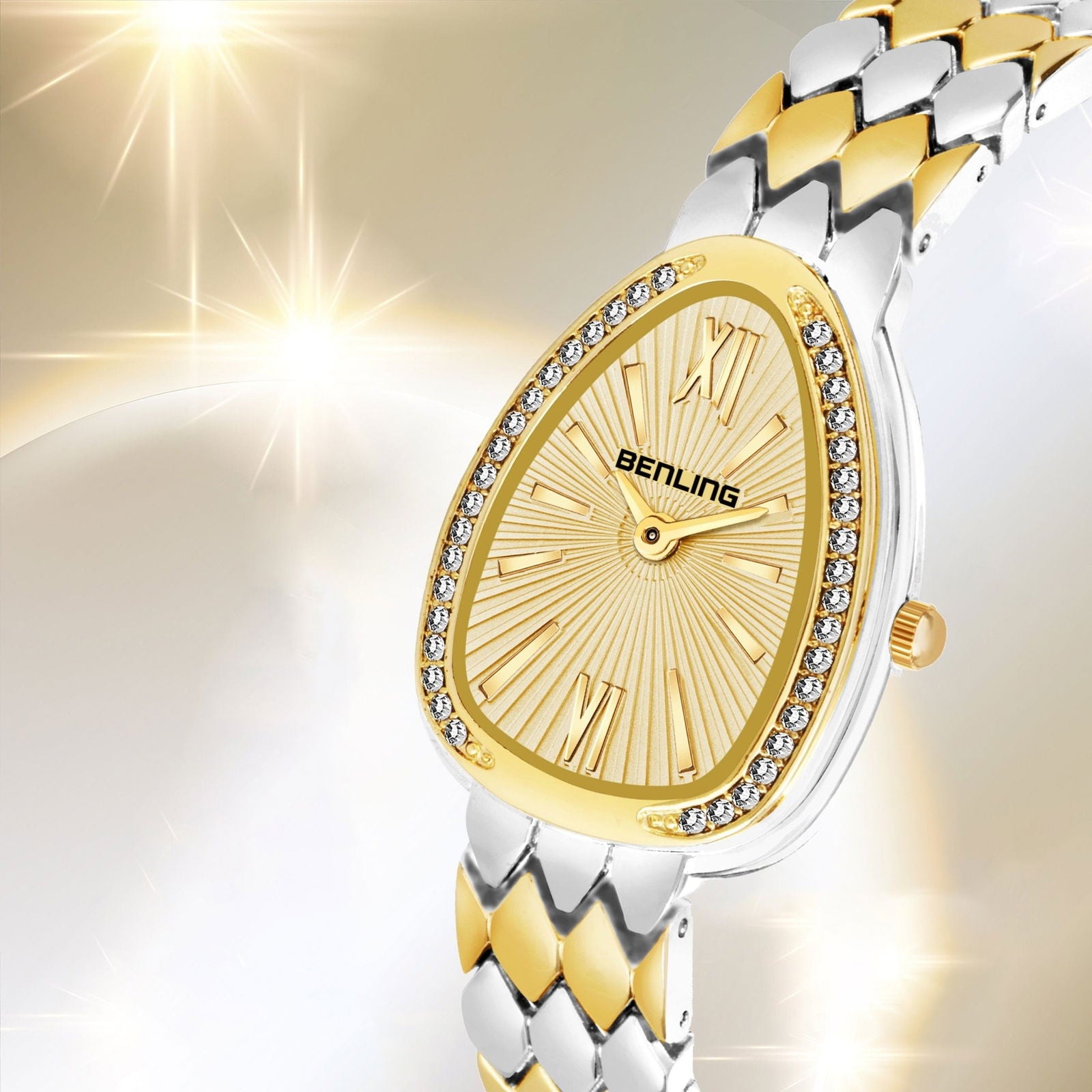 BENLING BL-1032 Allurer Analog Watch with Ion Plating for Women