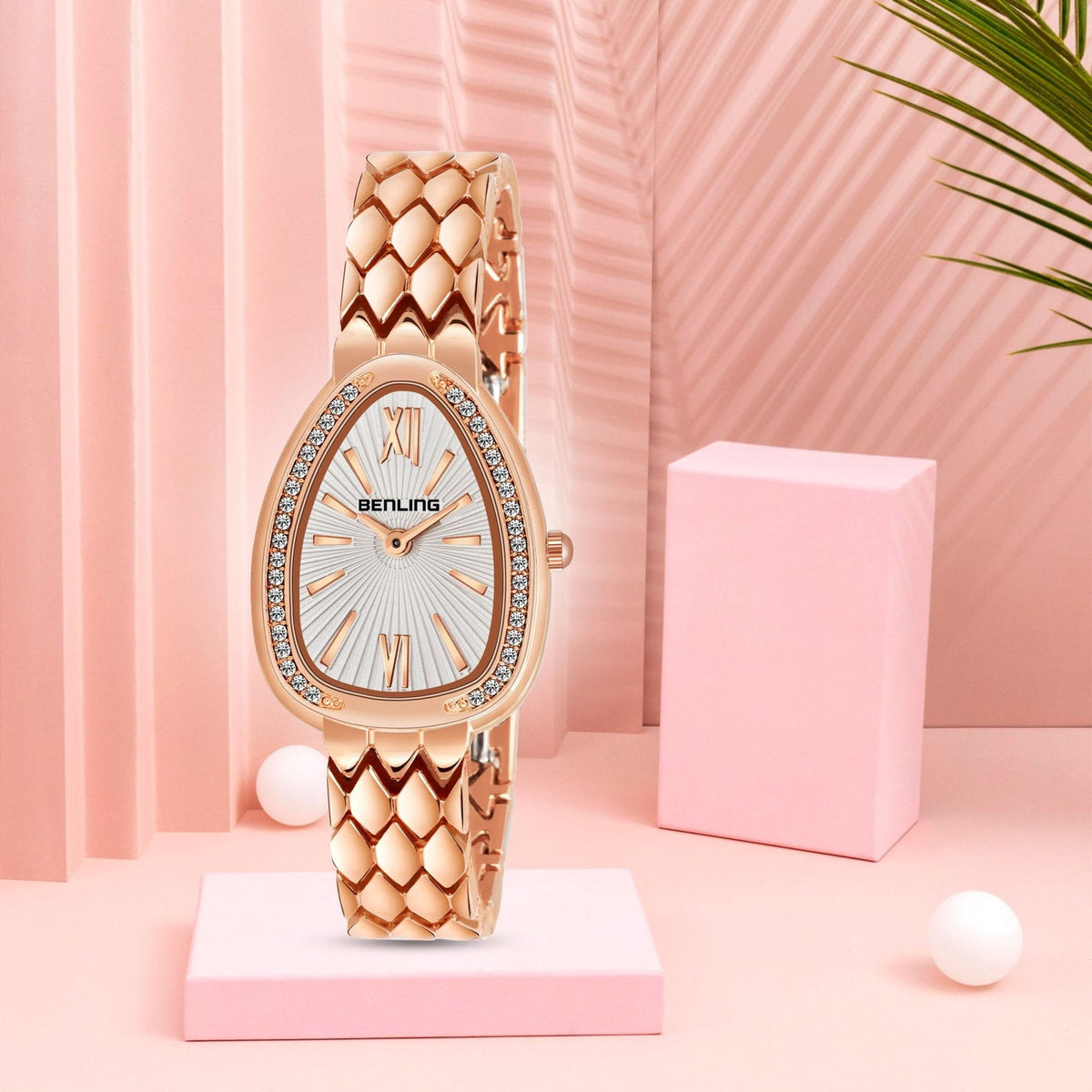 BENLING BL-1032 Allurer Analog Watch with Ion Plating for Women - Benling