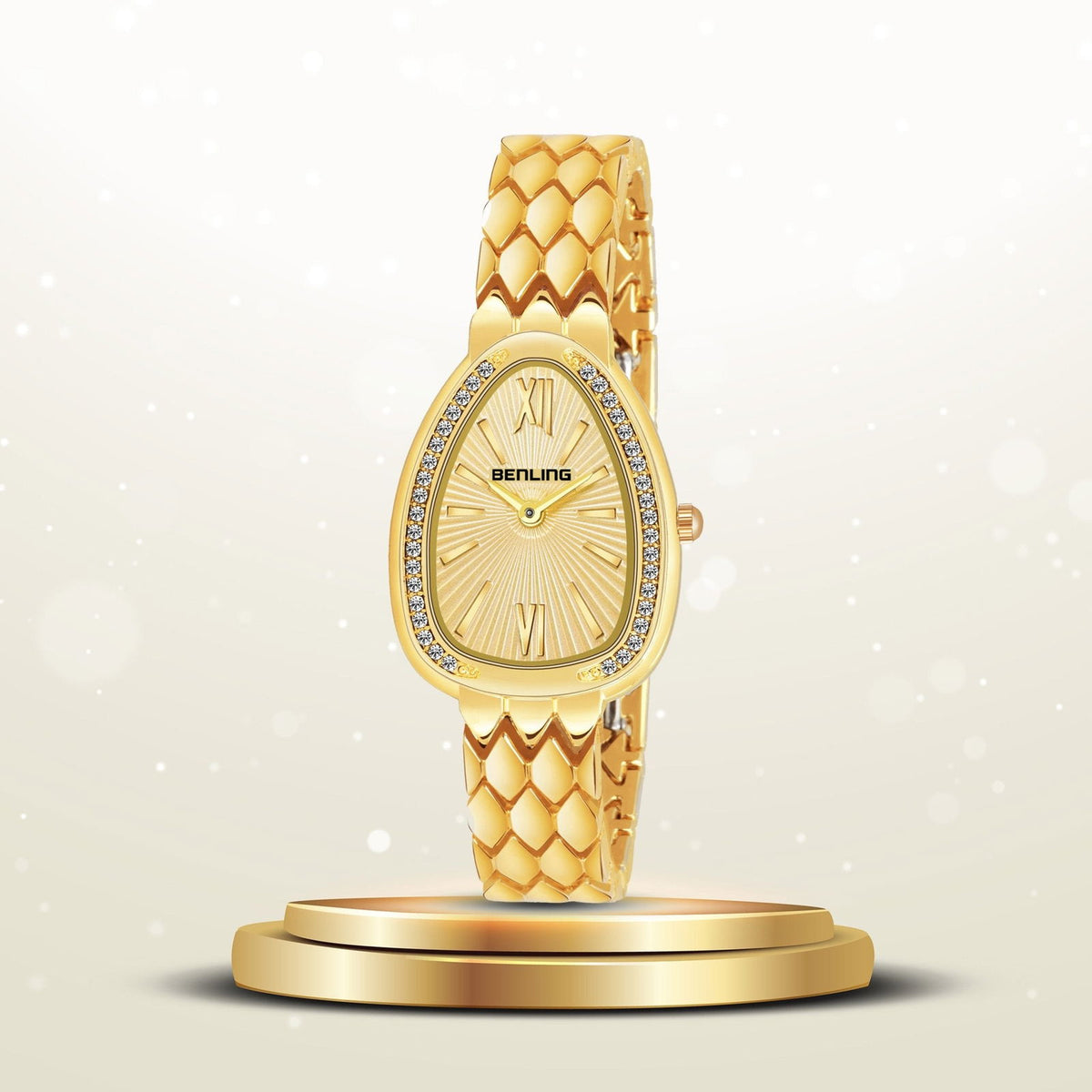 BENLING BL-1032 Allurer Analog Watch with Ion Plating for Women - Benling