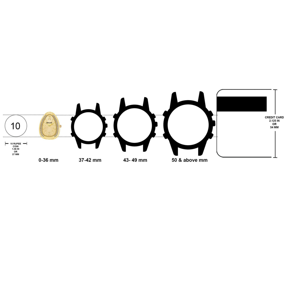 BENLING BL-1032 Allurer Analog Watch with Ion Plating for Women - Benling