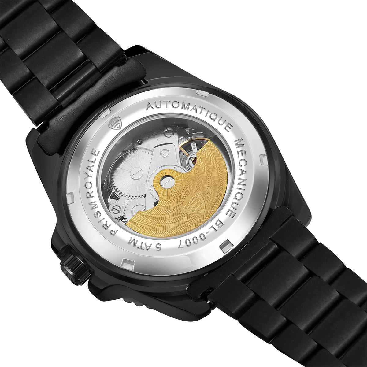 Benling Prism Royale – Rainbow Bezel Automatic with Open Heart Dial Benling