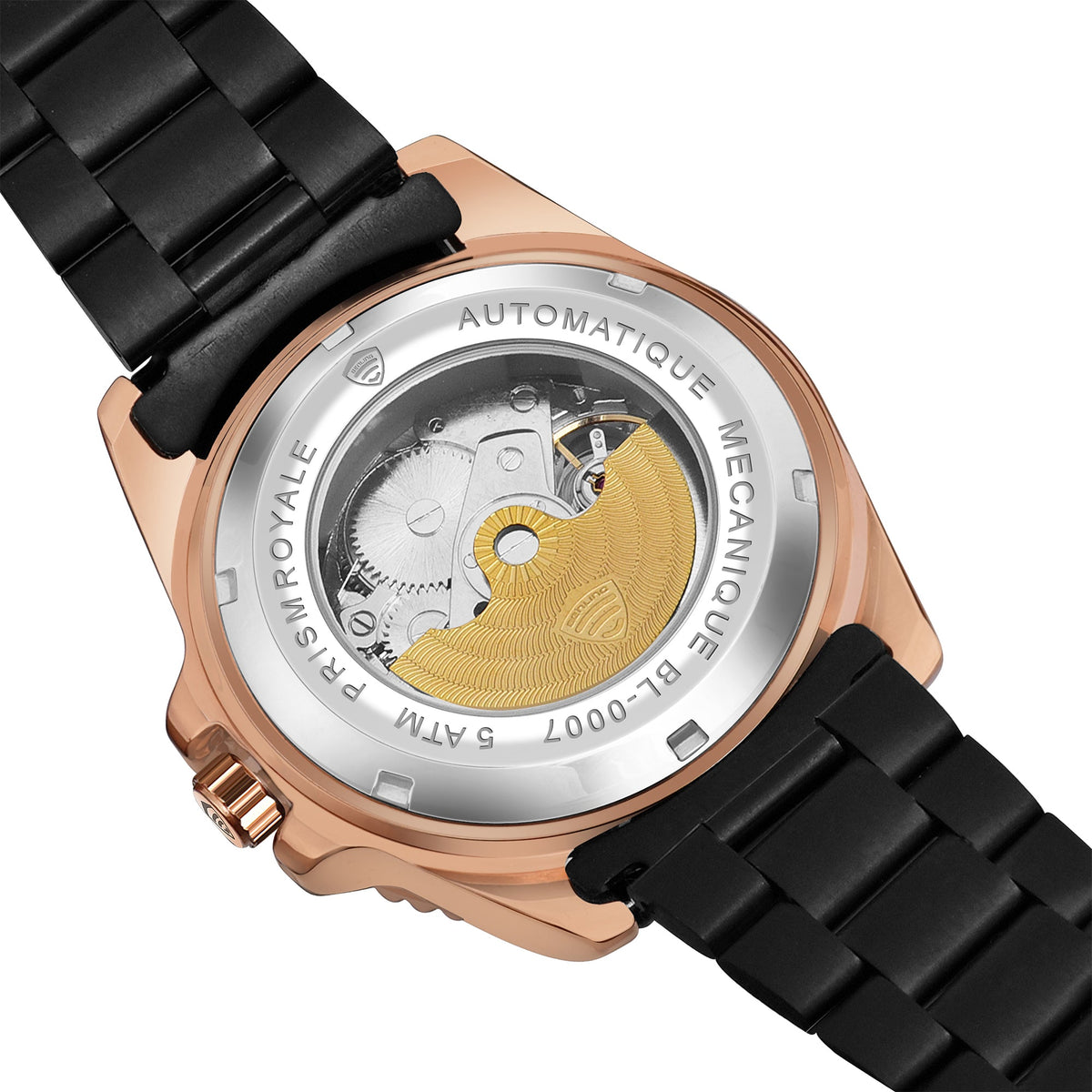 Benling Prism Royale – Rainbow Bezel Automatic with Open Heart Dial Benling
