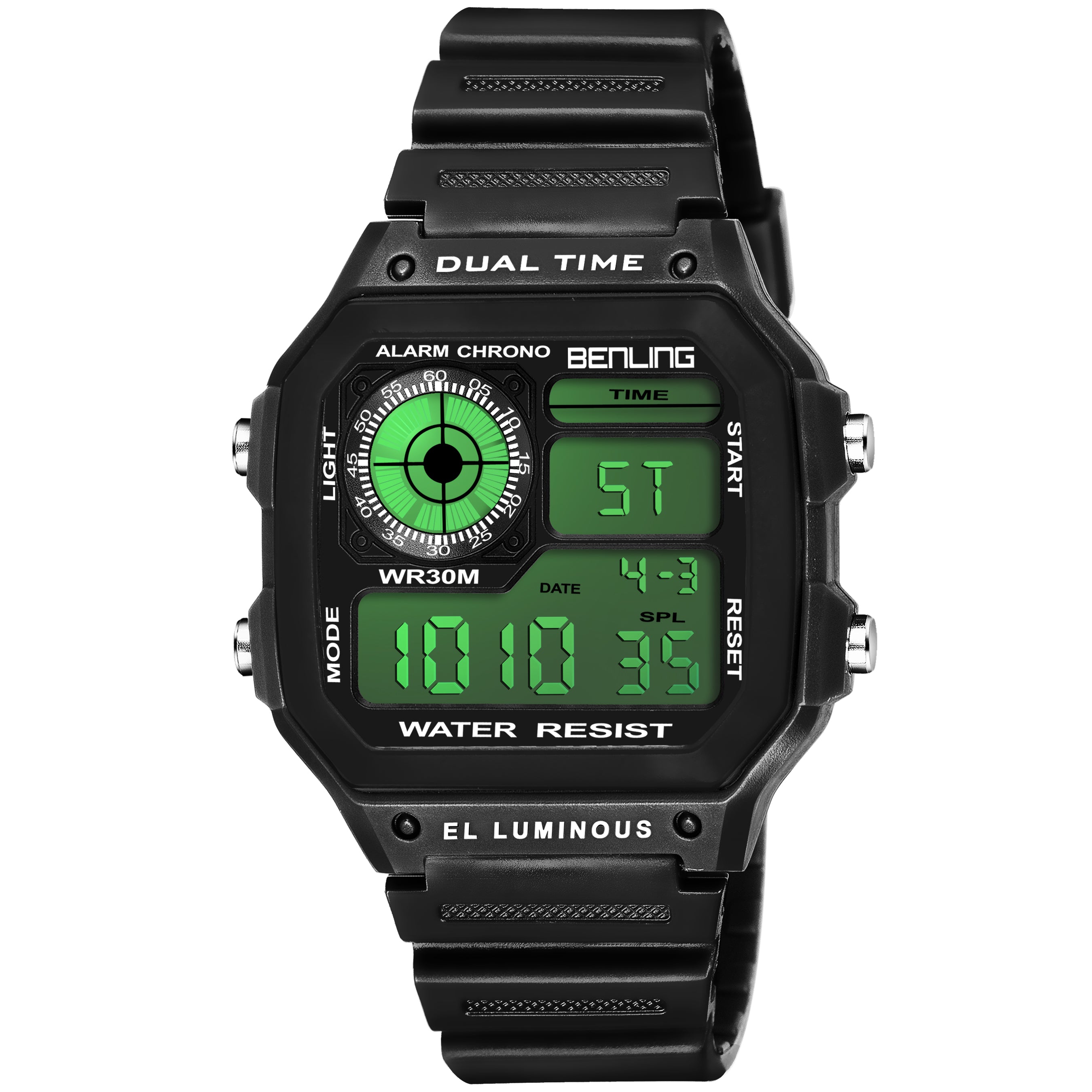 Benling Classic Era BL-1002 Digital Watch for Men - Multifunctional Watch
