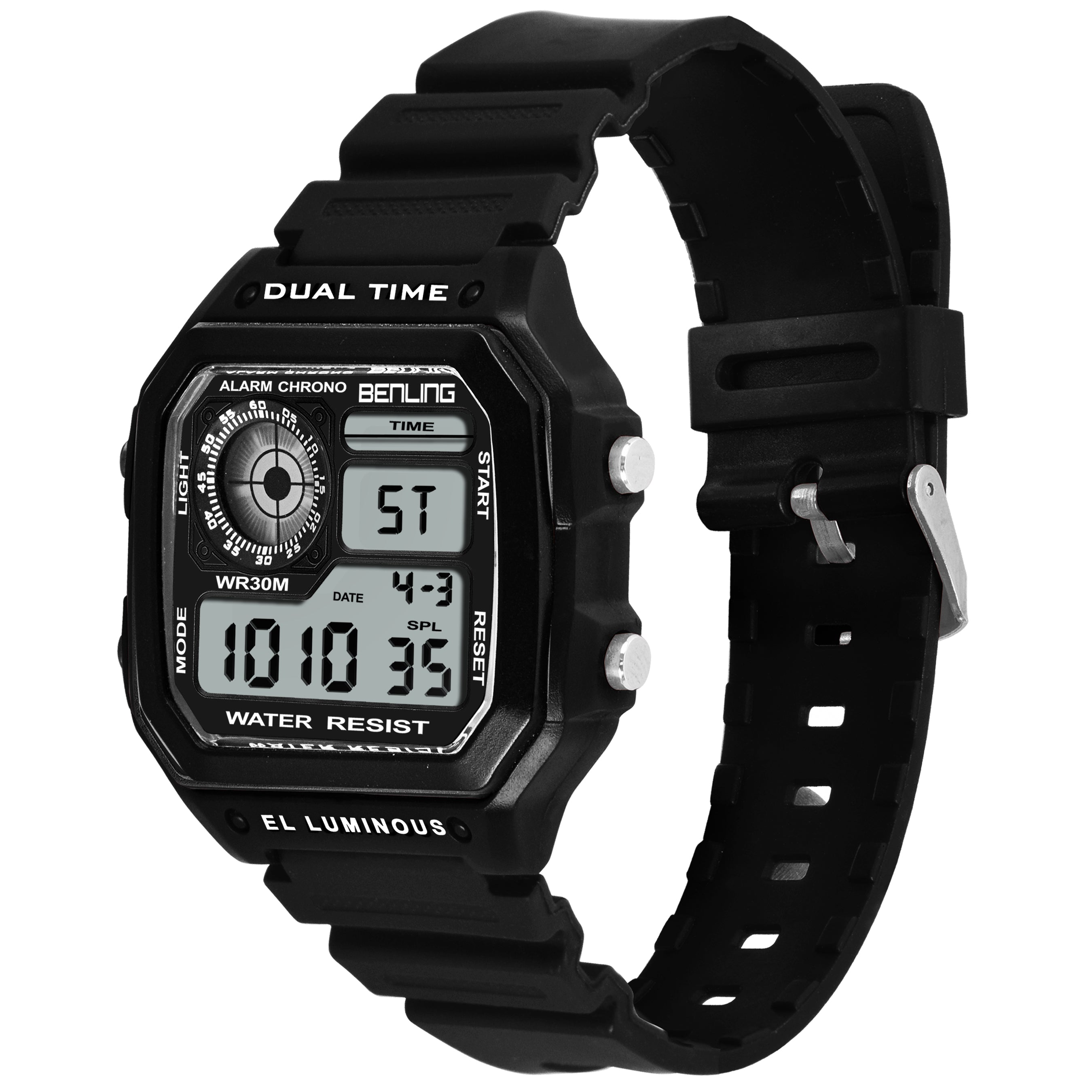 Benling Classic Era BL-1002 Digital Watch for Men - Multifunctional Watch