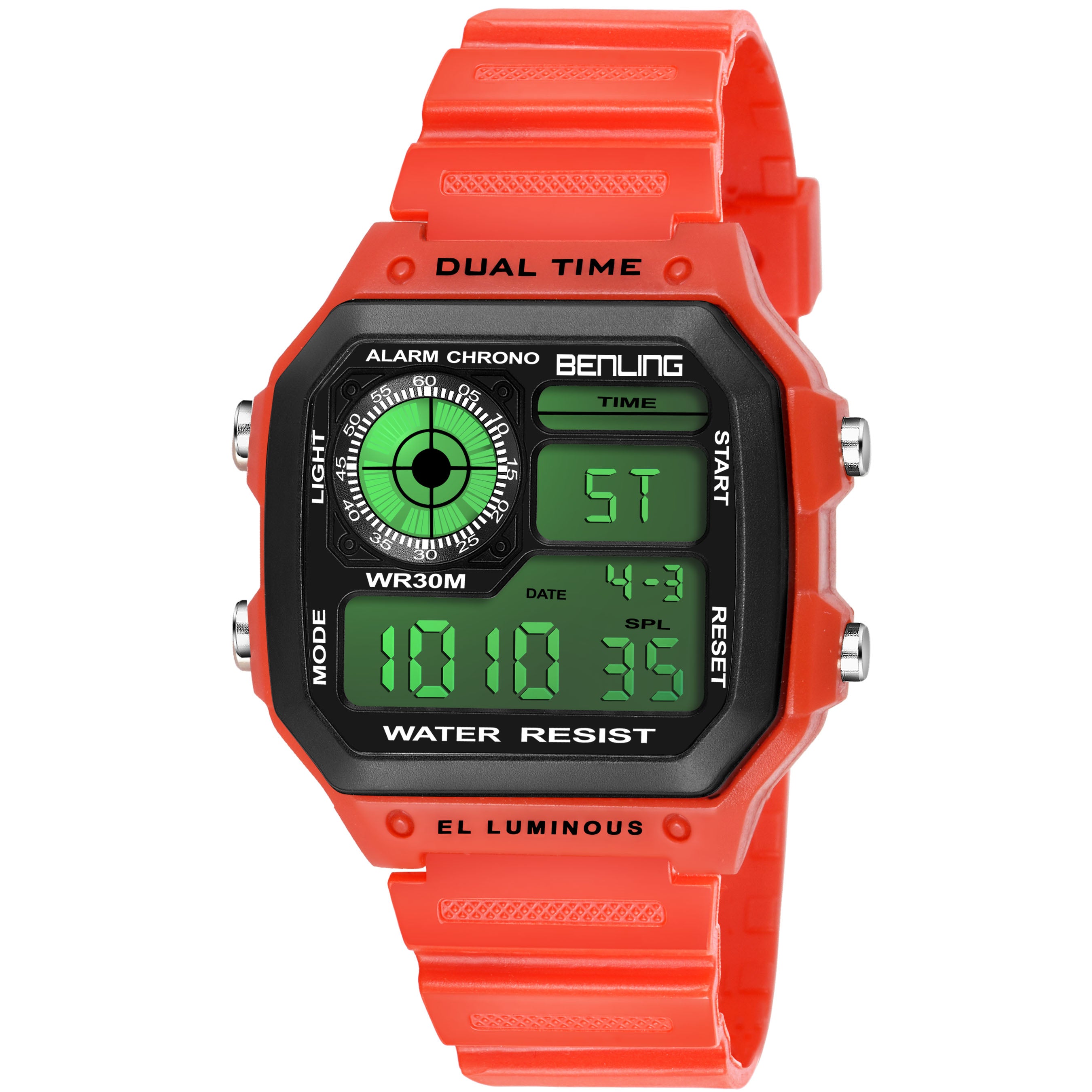 Benling Classic Era BL-1002 Digital Watch for Men - Multifunctional Watch