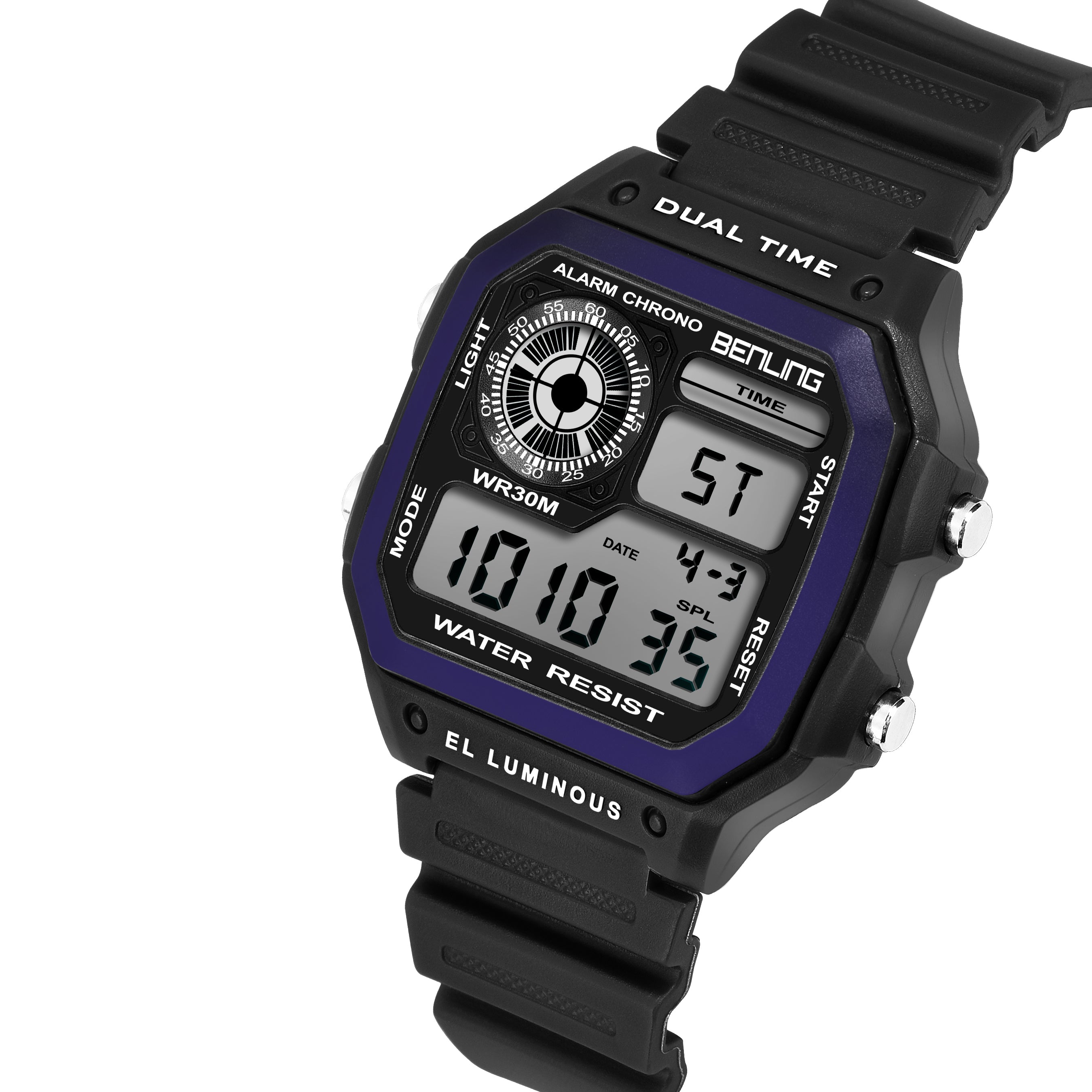 Benling Classic Era BL-1002 Digital Watch for Men - Multifunctional Watch