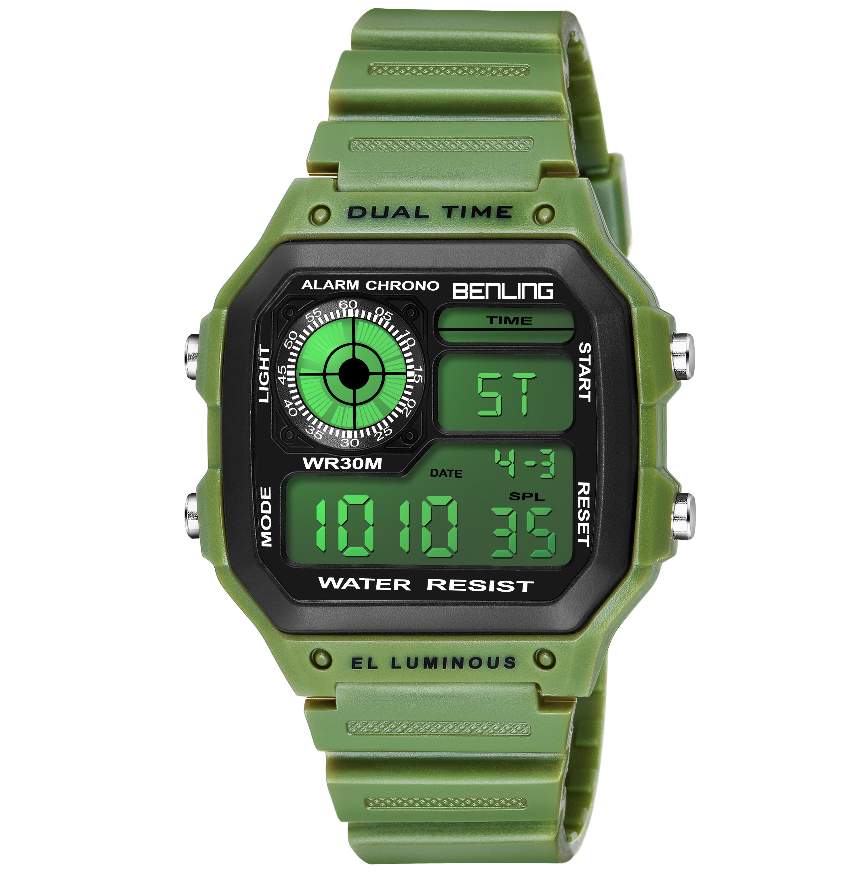 Benling Classic Era BL-1002 Digital Watch for Men - Multifunctional Watch
