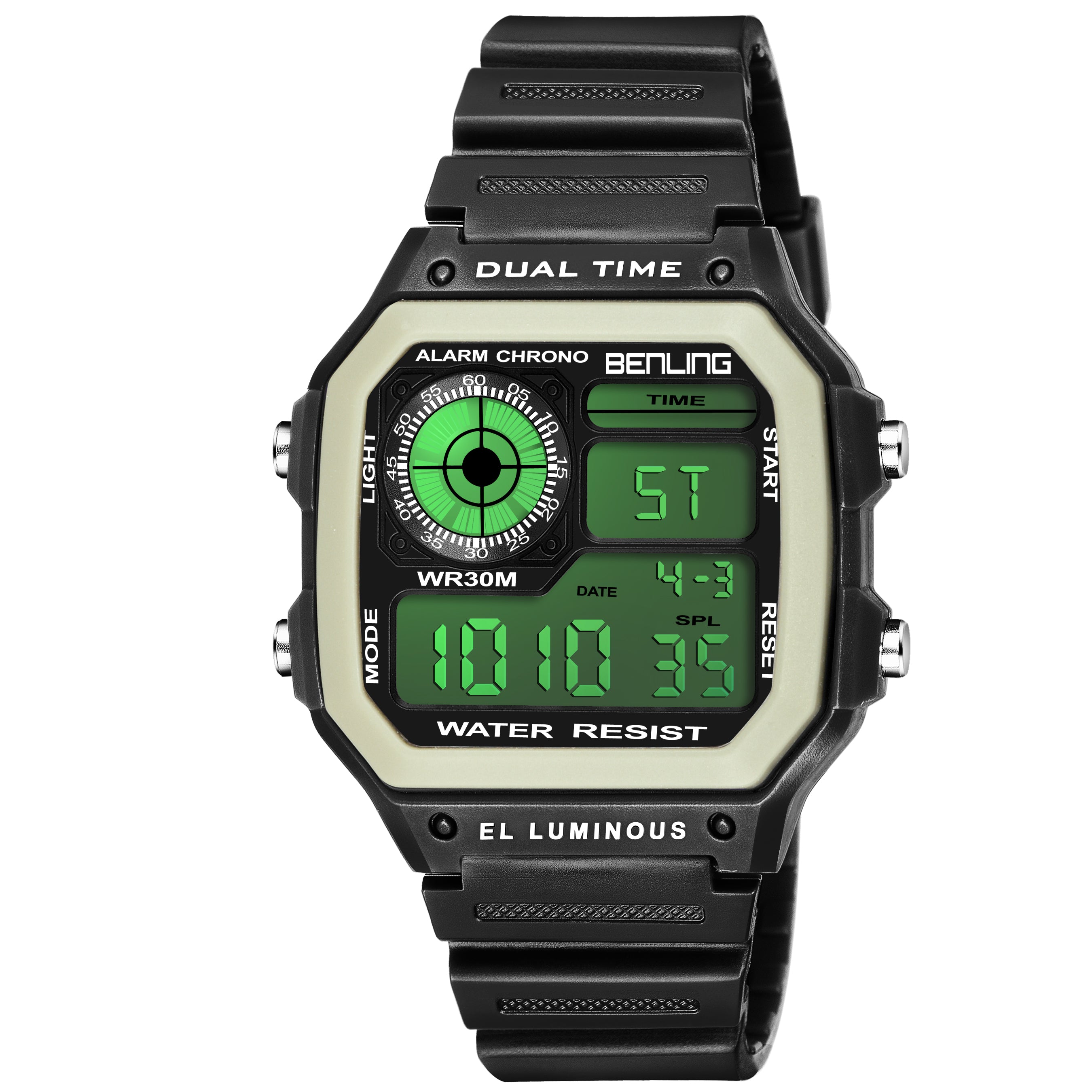 Benling Classic Era BL-1002 Digital Watch for Men - Multifunctional Watch