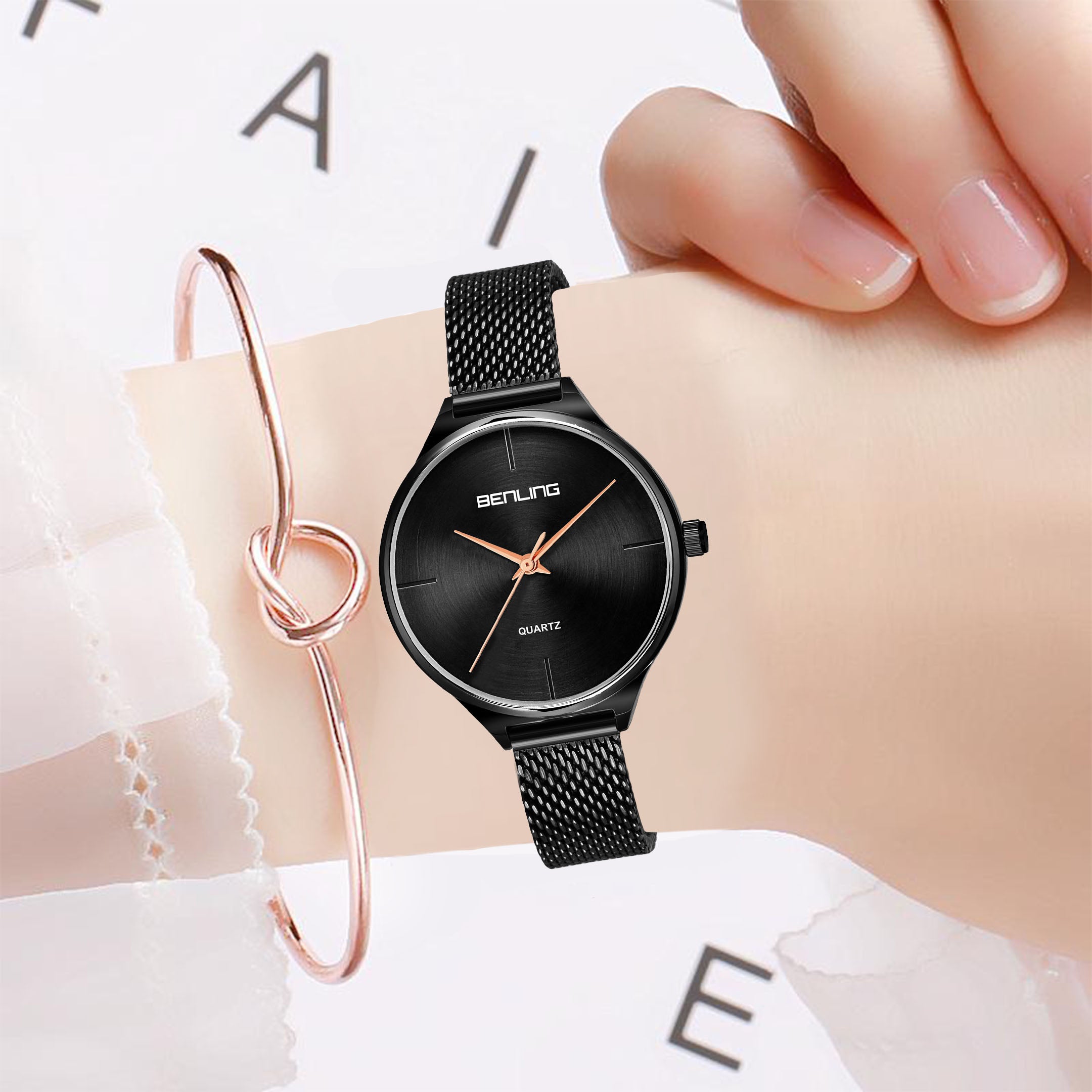 Benling BL-1017 Milanese Series Watch for Women