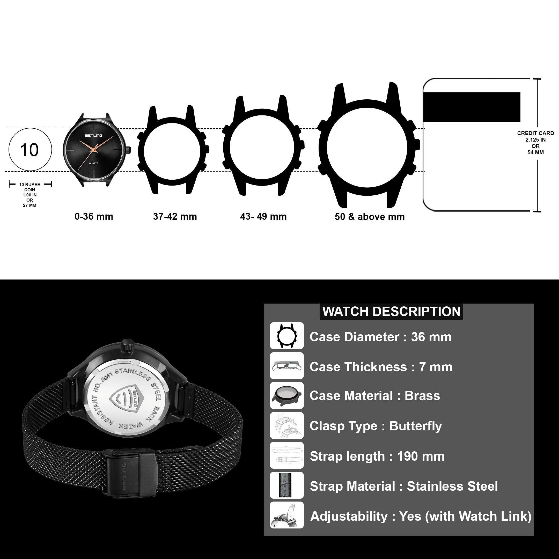 Benling BL-1017 Milanese Series Watch for Women