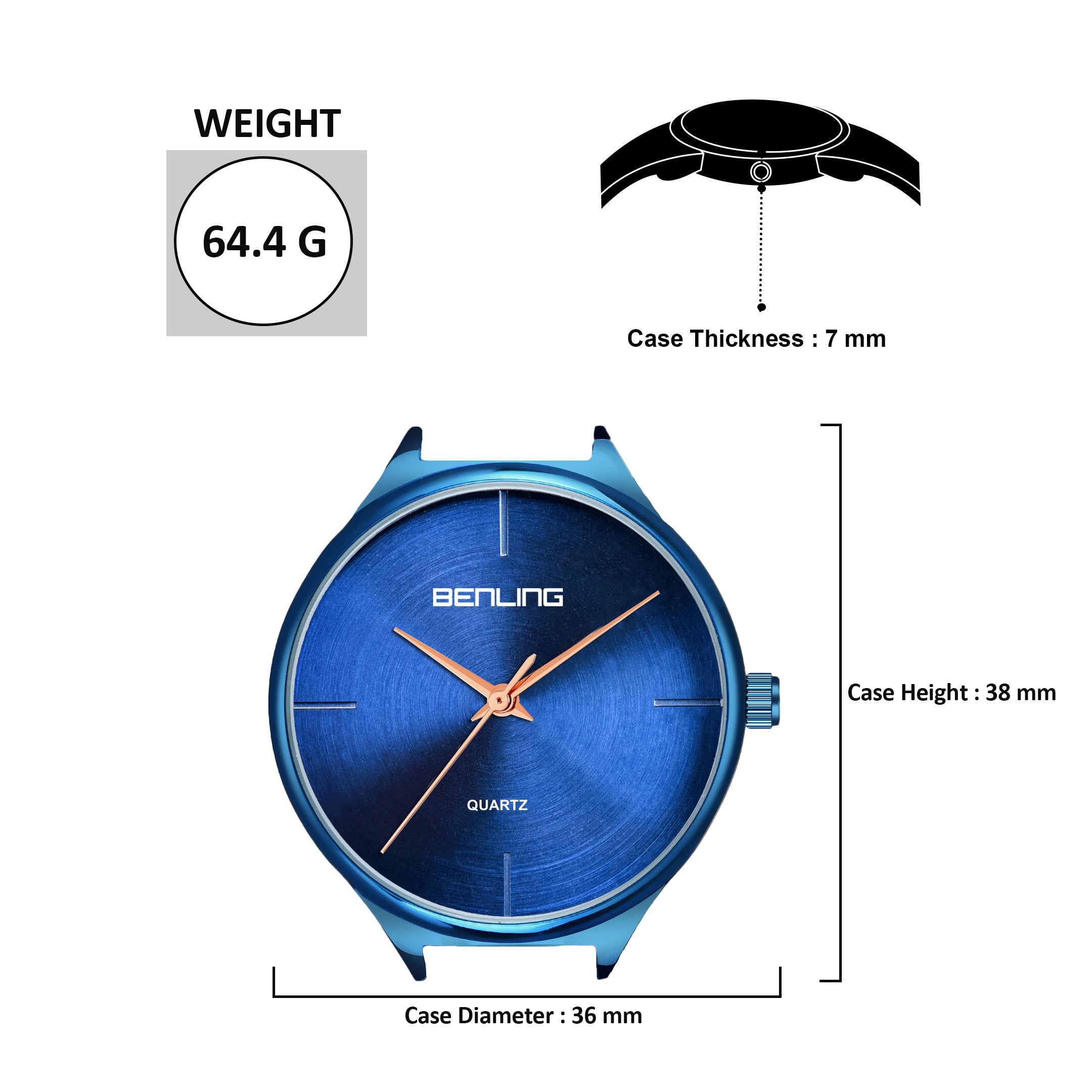 Benling BL-1017 Milanese Series Watch for Women