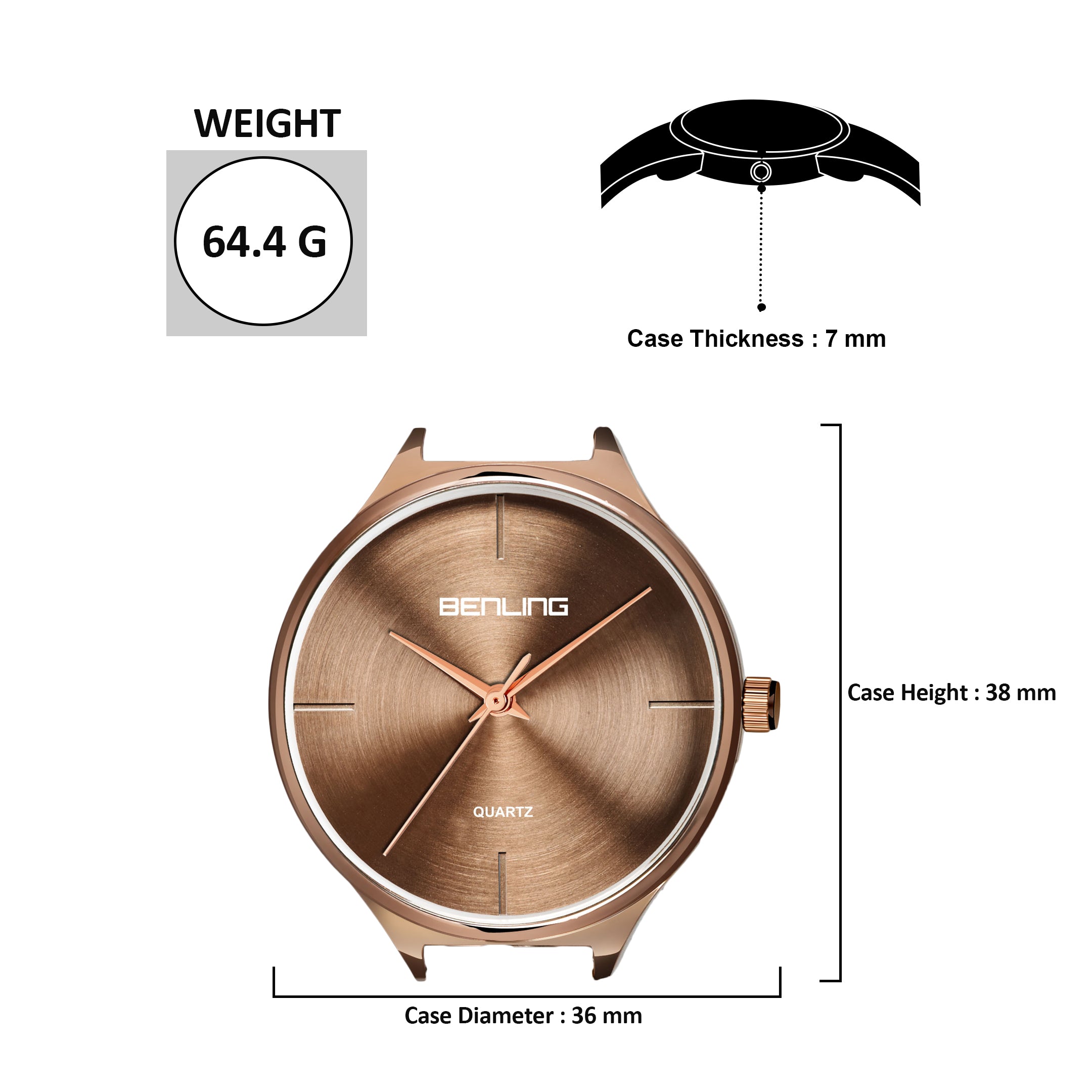 Benling BL-1017 Milanese Series Watch for Women