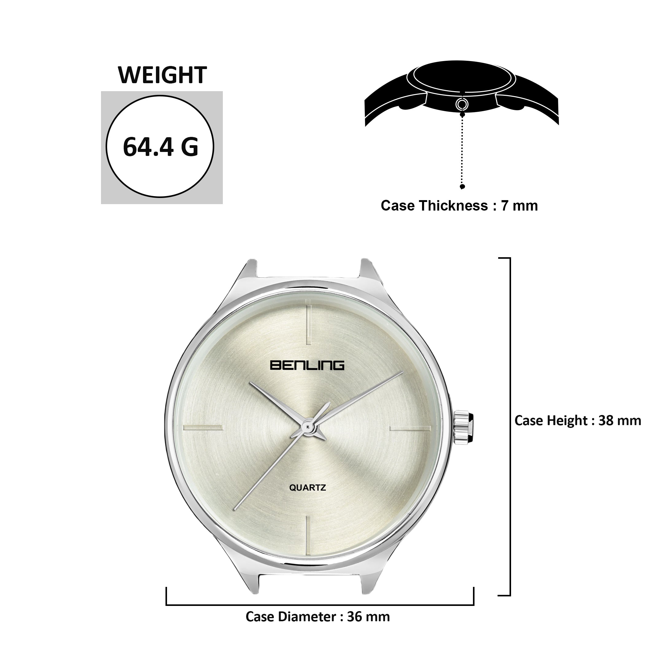 Benling BL-1017 Milanese Series Watch for Women