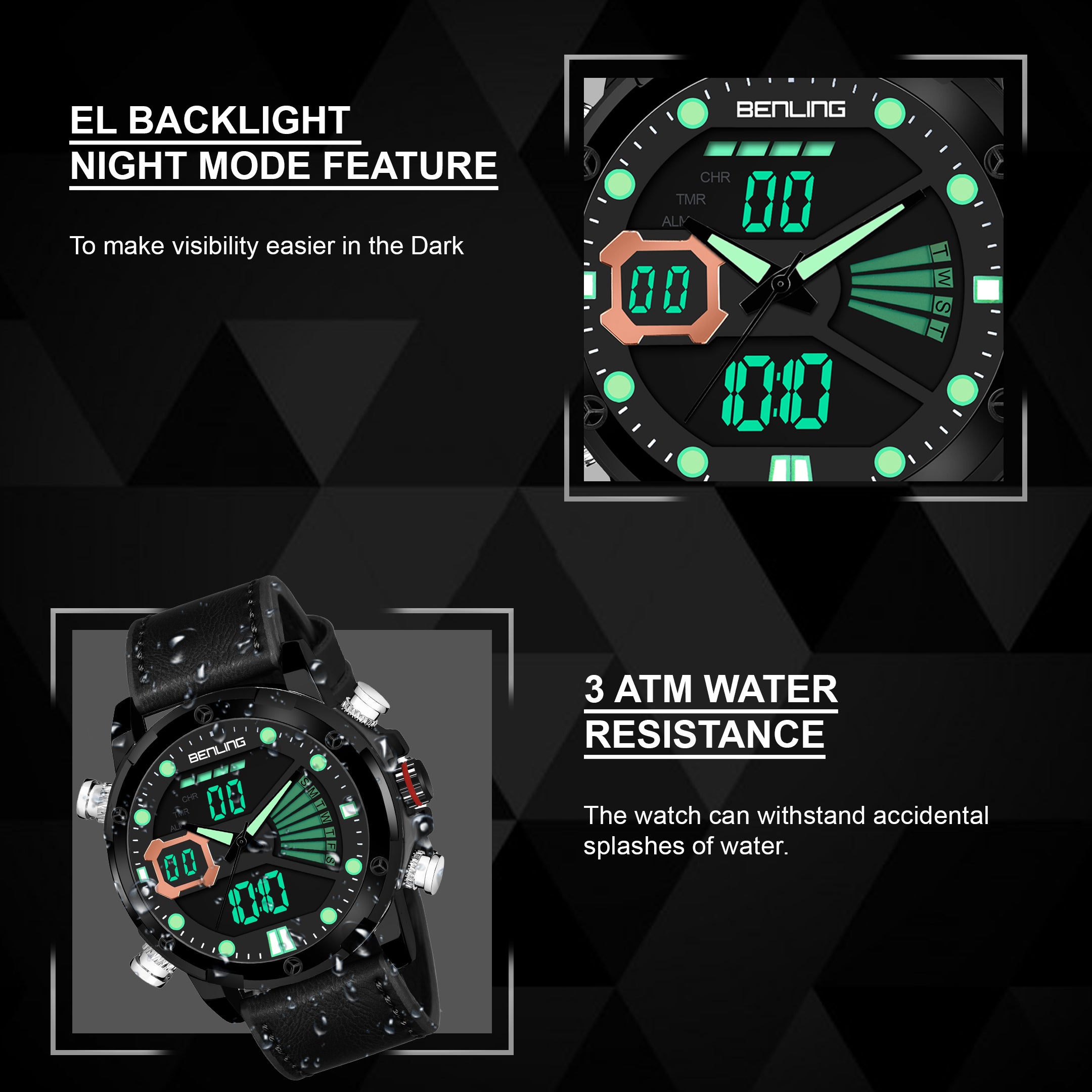 Benling Speedster Ana Digital Watch
