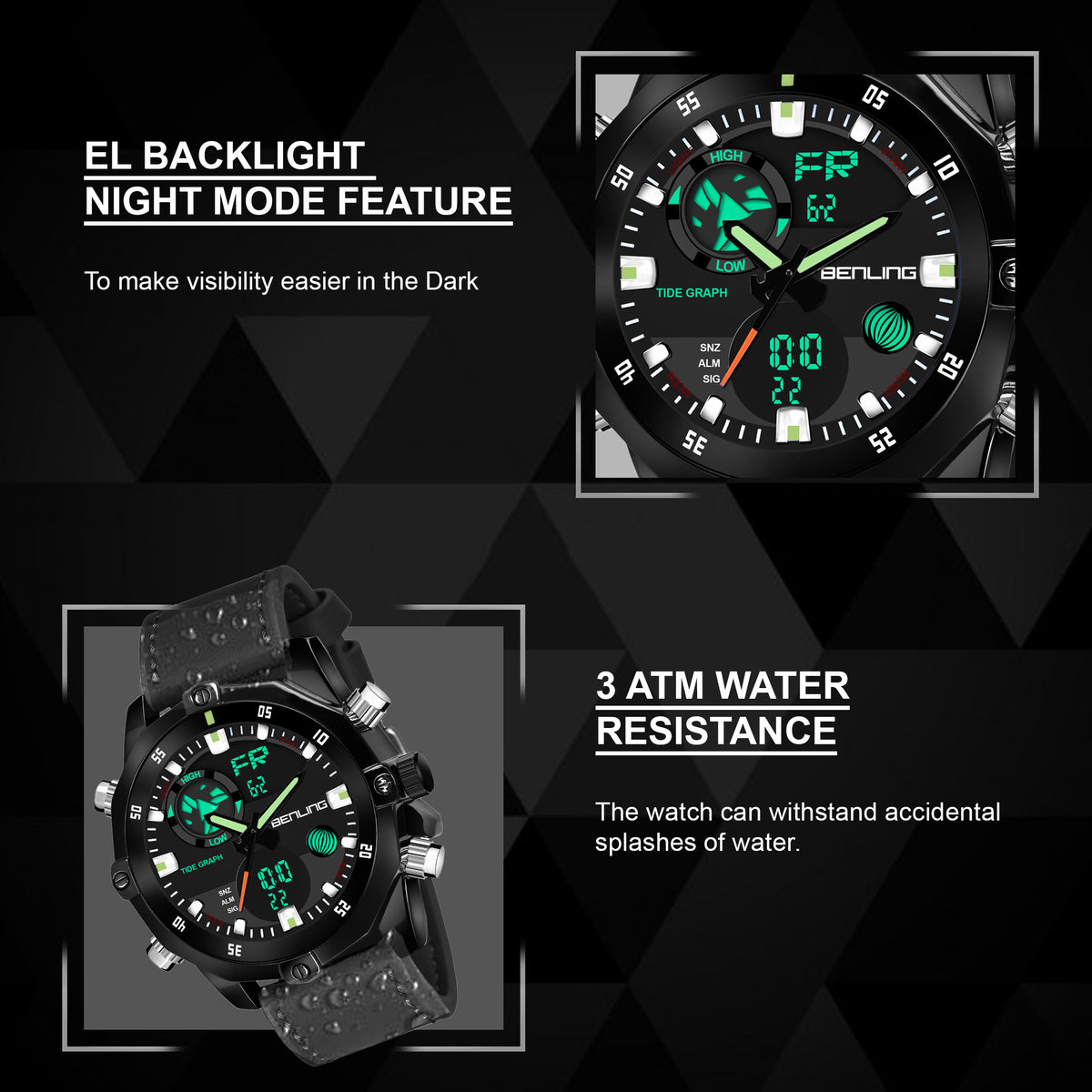 Benling Speedster Ana Digital Watch – BENLING BL-1021 My Store