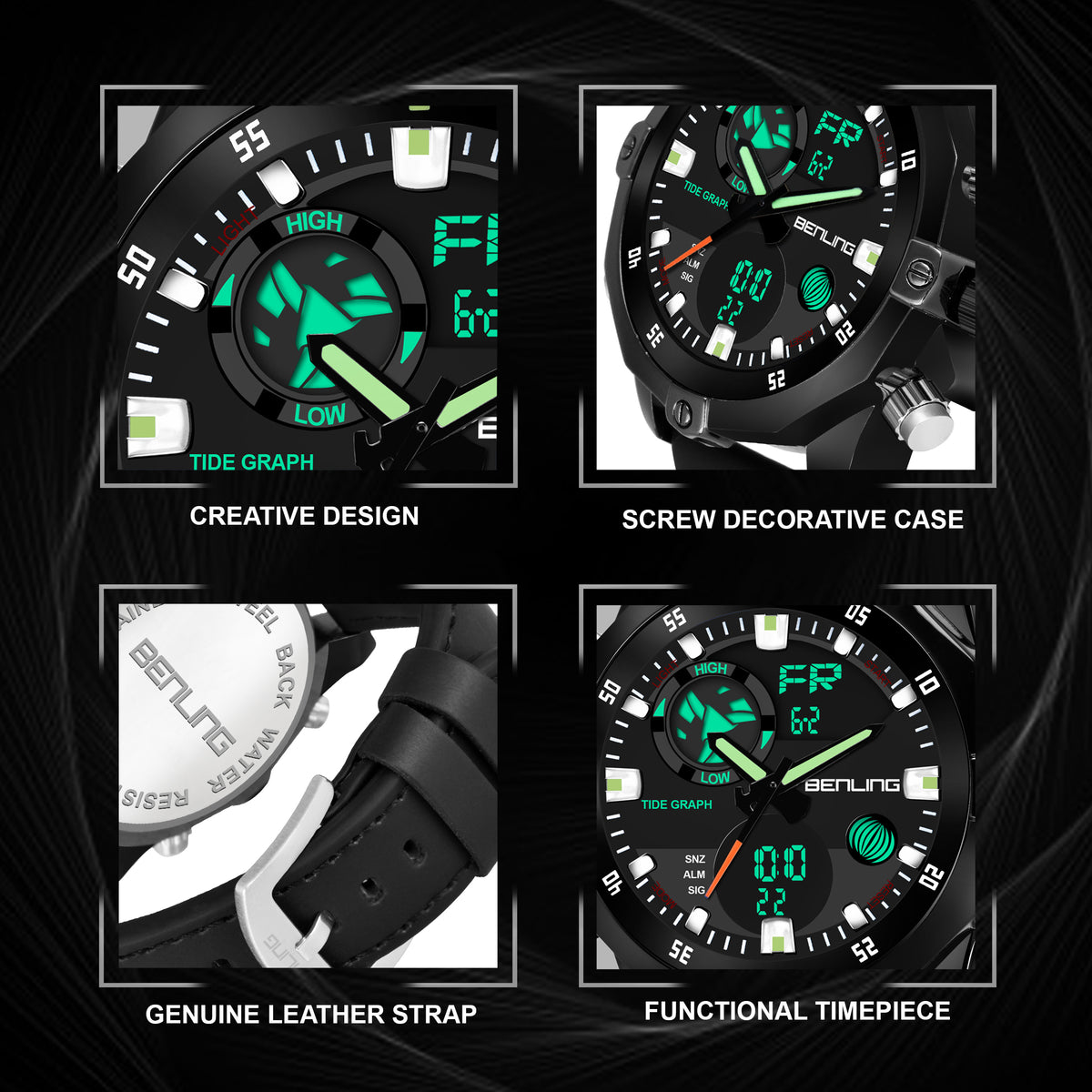 Benling Speedster Ana Digital Watch – BENLING BL-1021 My Store