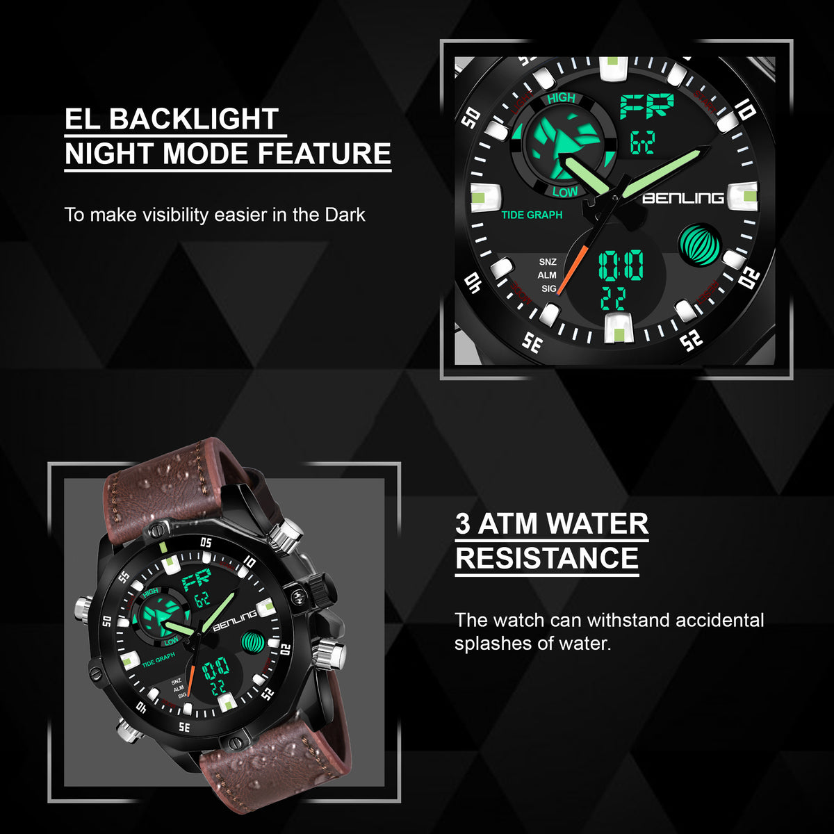Benling Speedster Ana Digital Watch – BENLING BL-1021 My Store